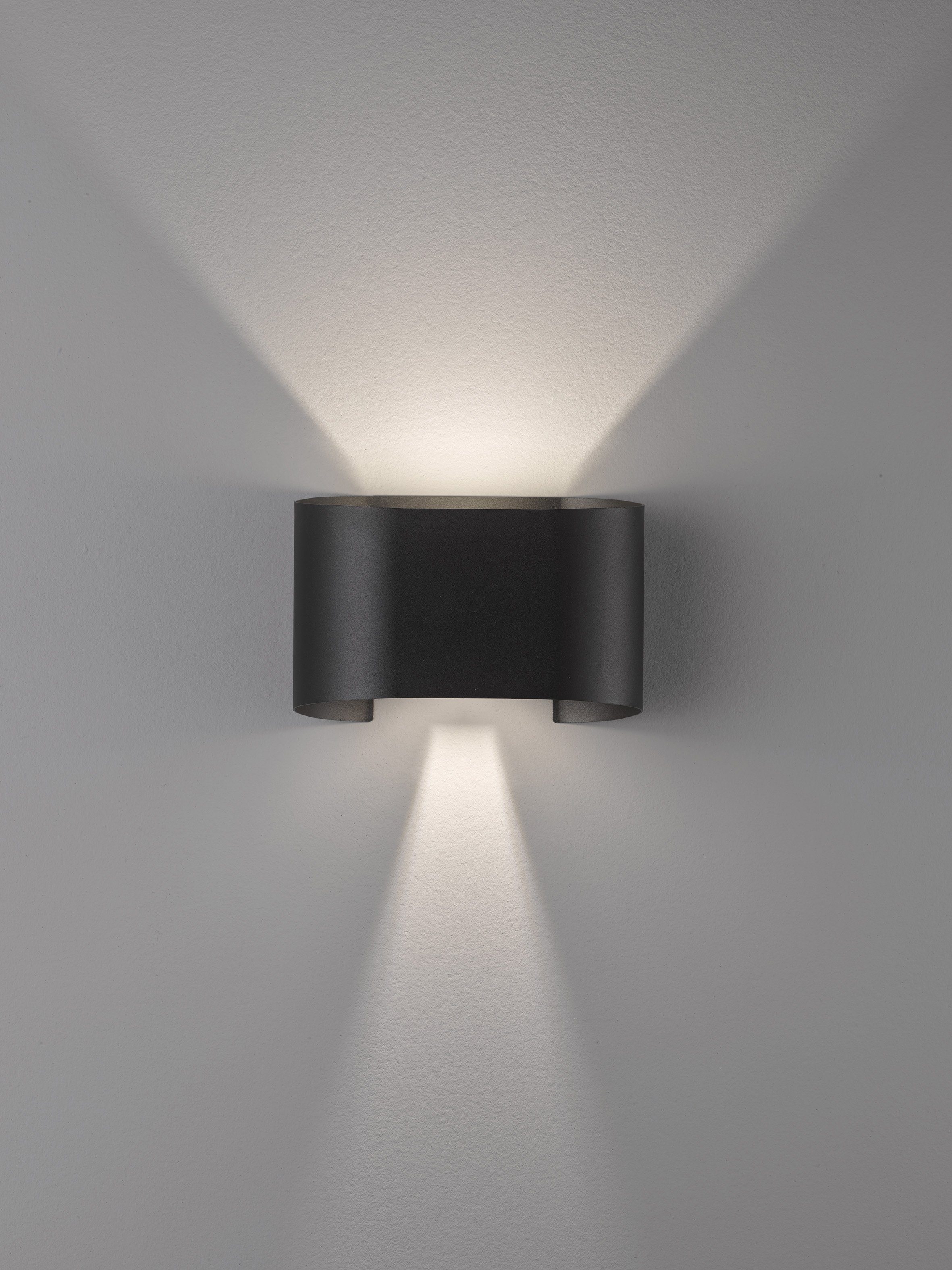 Wall, Ein-/Ausschalter, & integriert, LED fest Warmweiß FISCHER Wandleuchte HONSEL LED