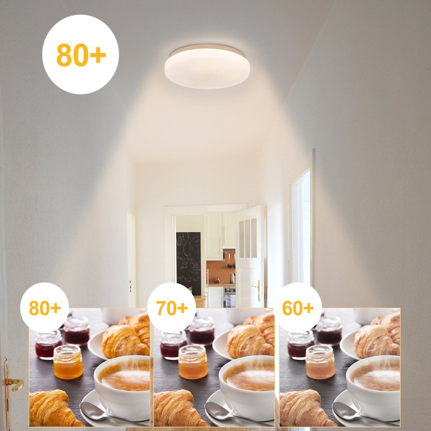 ZMH LED Deckenleuchte Klein Sternenhimmel Modern Deckenlampe für Schlafzimm günstig online kaufen