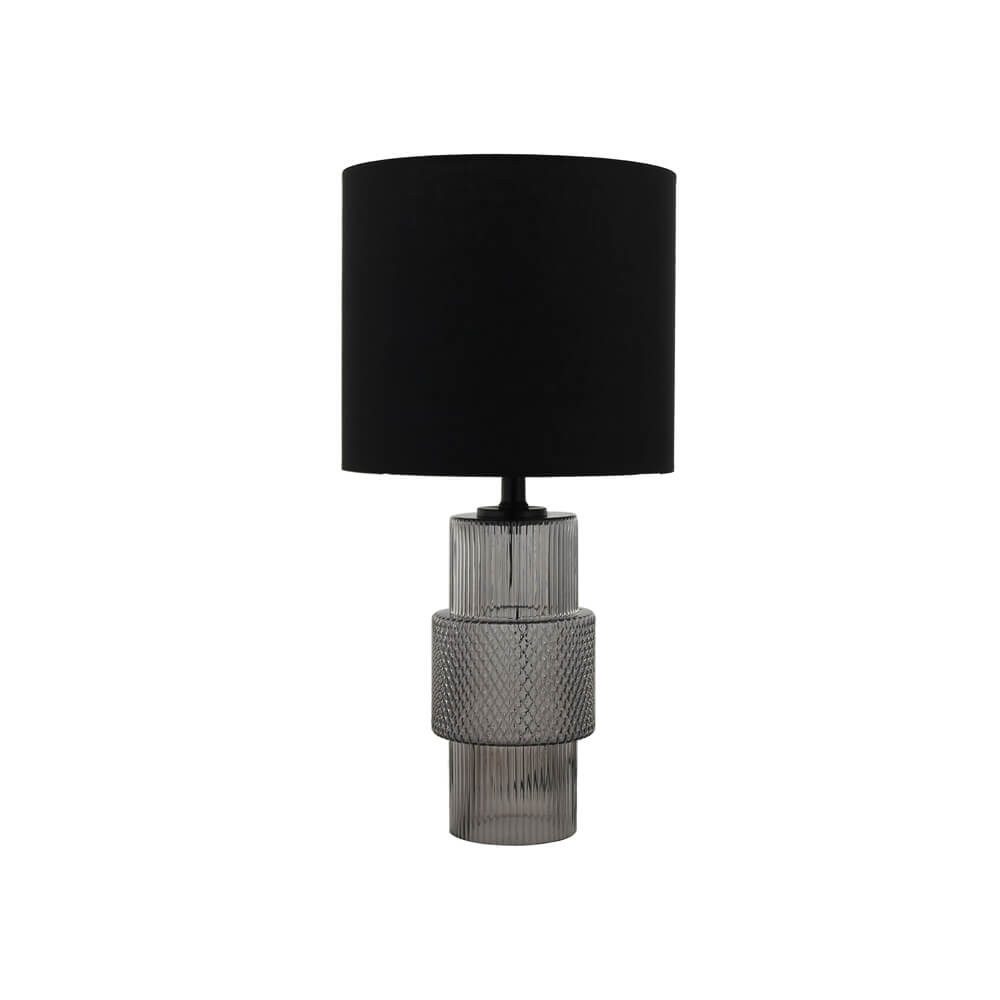 HOME DELUXE Tischleuchte Leuchte aus Glas YUKI - 12,7 x 12,7 x 27,9 cm, Schreibtischlampe, Leuchten, Tischlampe