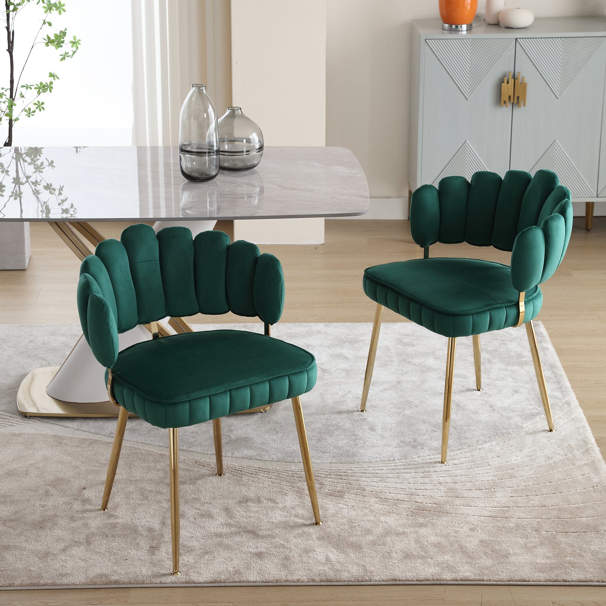 Celya Esszimmerstuhl Samt 2er Set, Freizeit günstig online kaufen