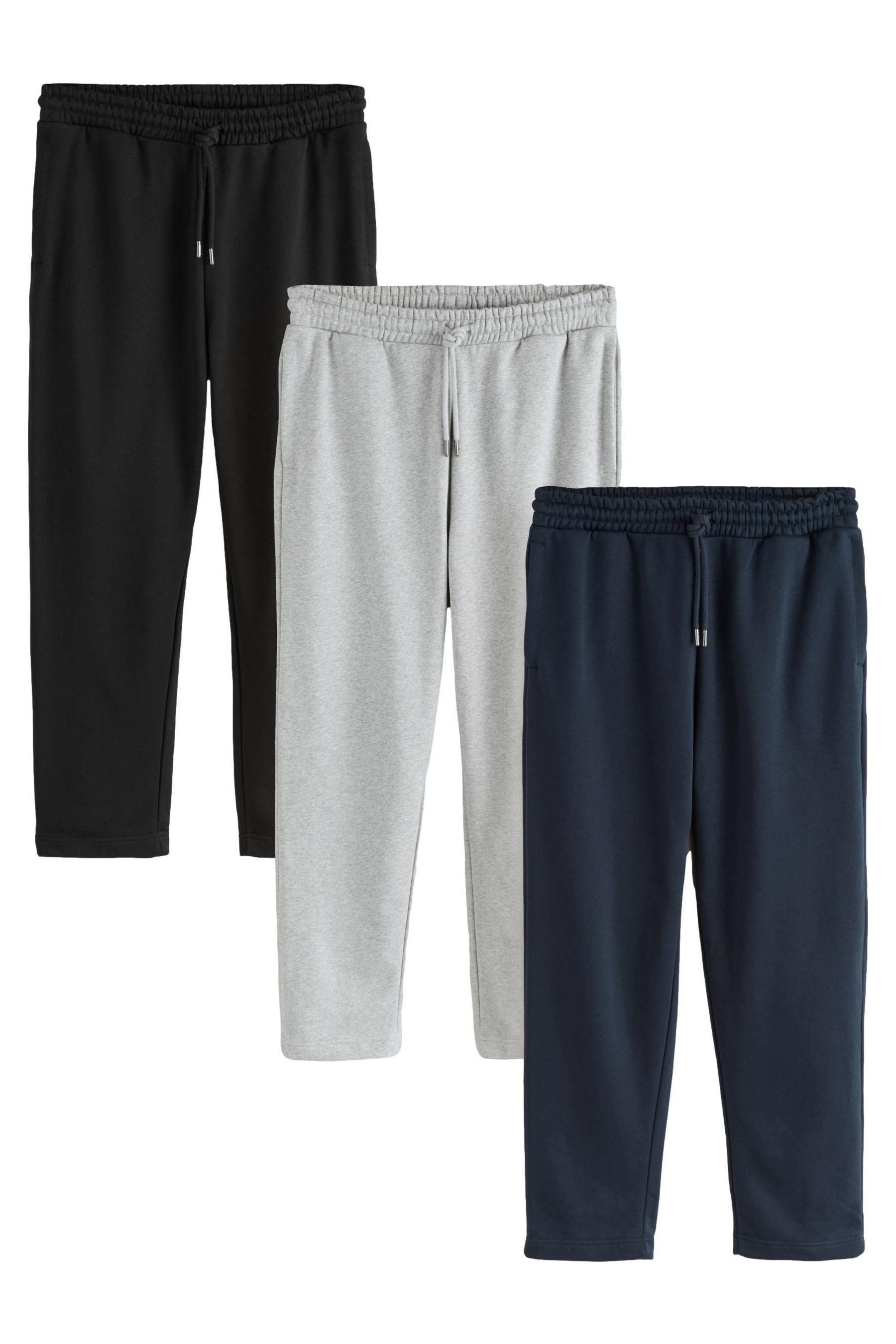 Jogginghose Jersey-Jogginghose mit Baumwollanteil, 3er-Pack