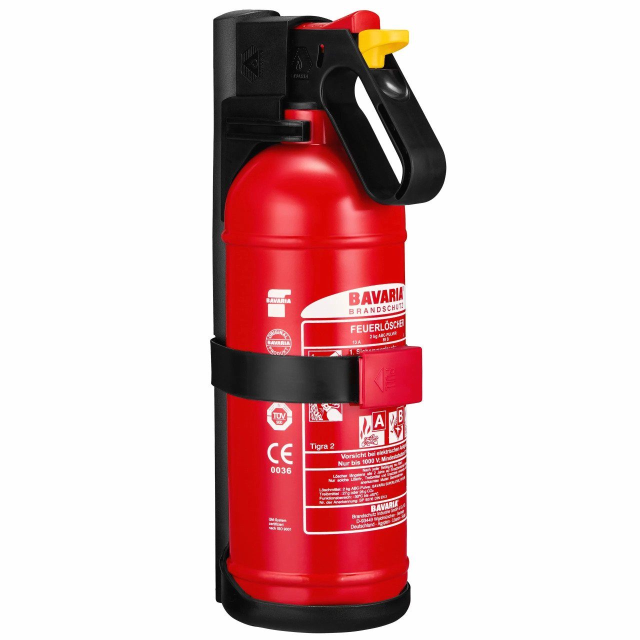 BAVARIA Brandschutz Pulver-Feuerlöscher Tigra 2, Pulver, Aufladegerät