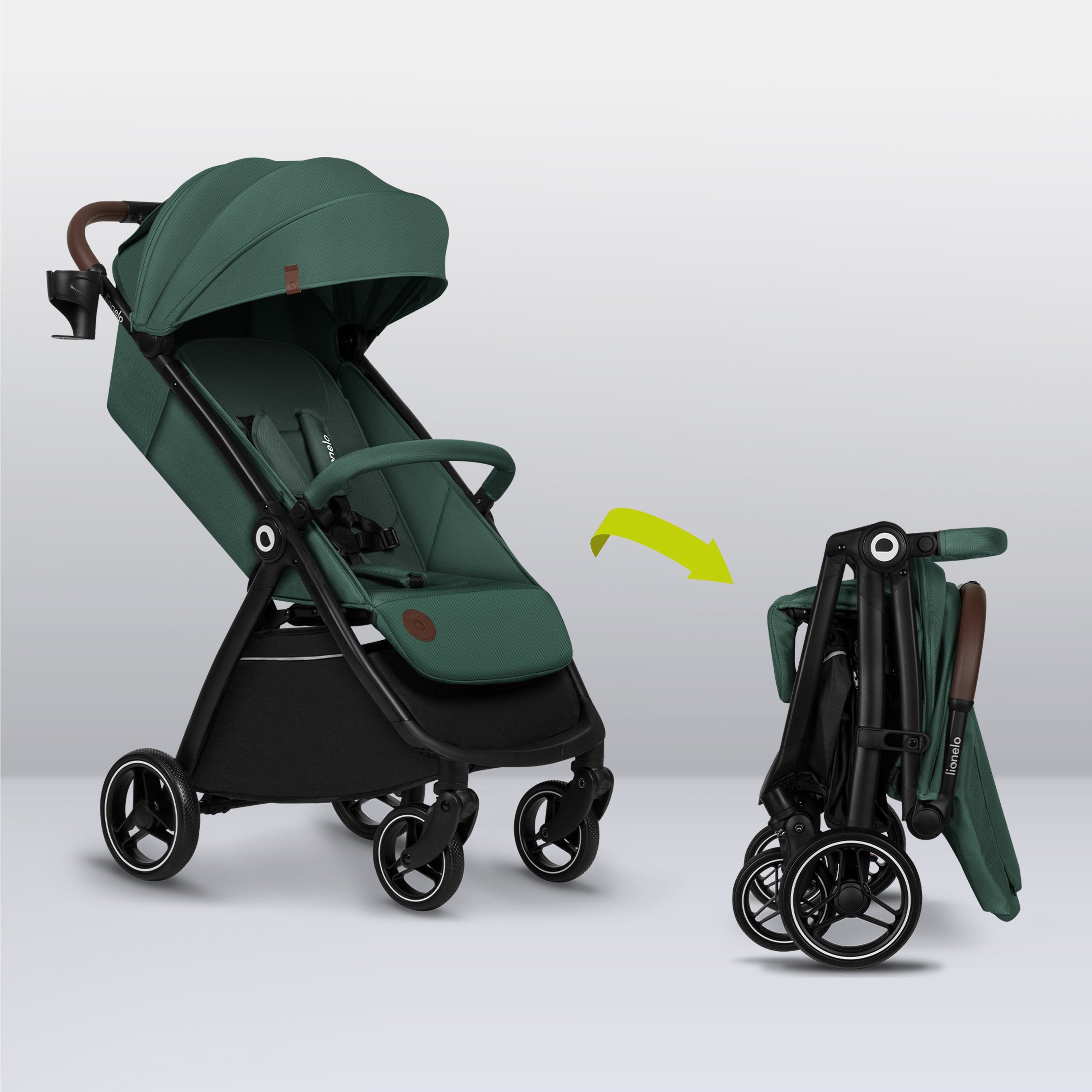 lionelo Kinder-Buggy INGRID, Kompakter / Schönes Design/Multifunktional/ab 6 Monaten