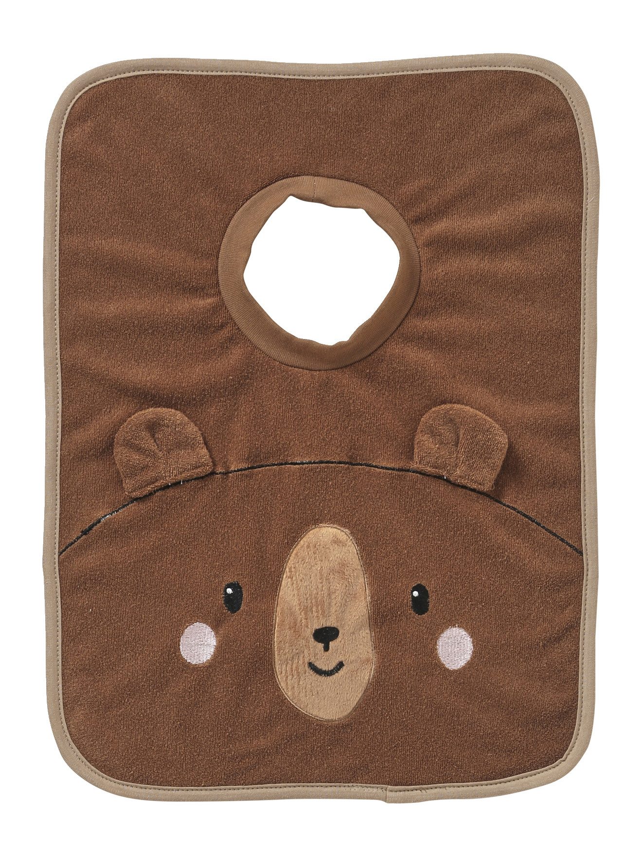 vertbaudet Lätzchen Großes Baby Lätzchen, Stickerei, extra groß, Tier-Design