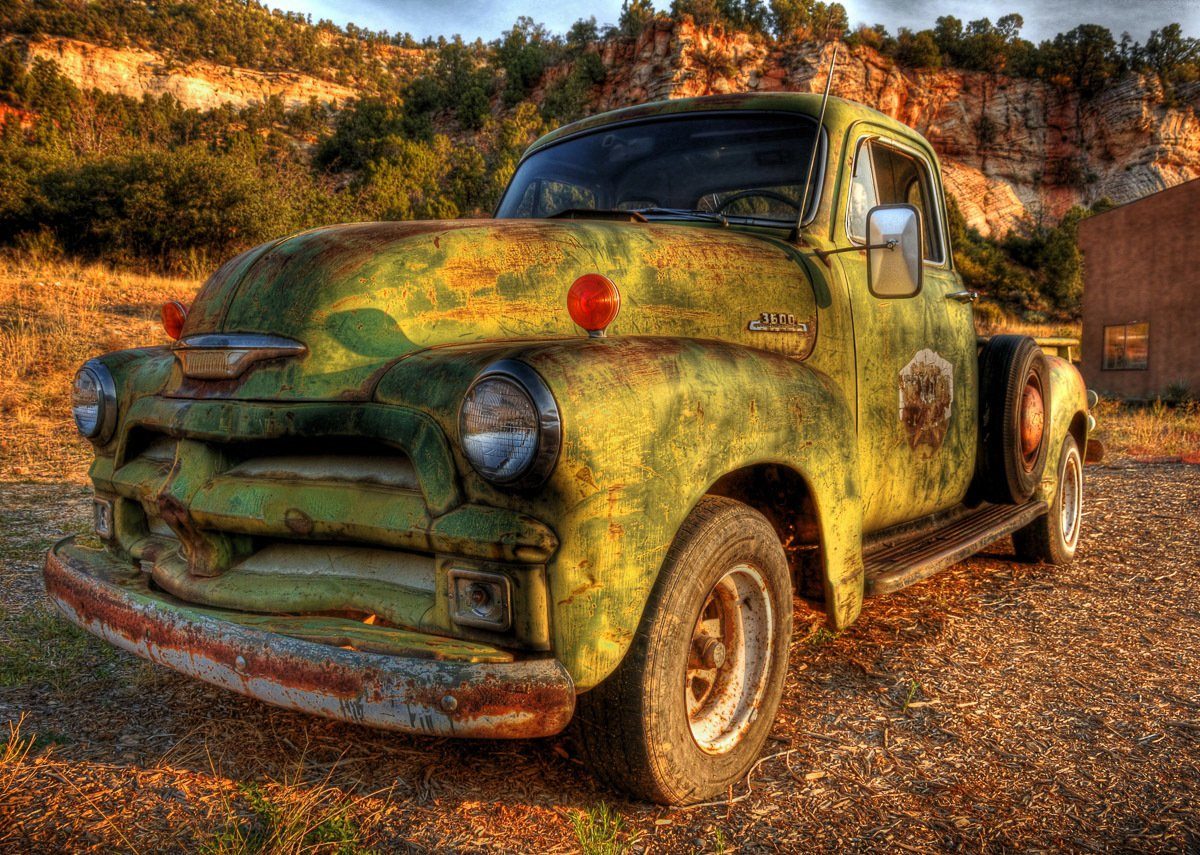 Papermoon Fototapete Vintage Pick Up Truck