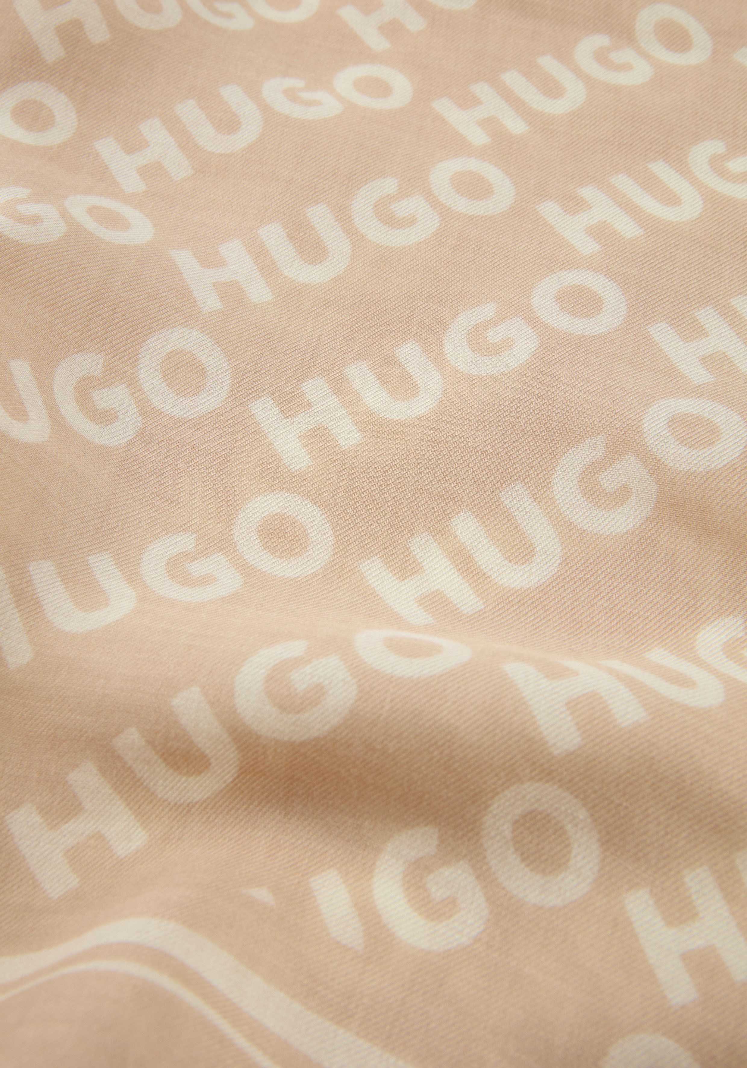 HUGO Schal Alycia 120*120, mit HUGO-Logodrucken günstig online kaufen