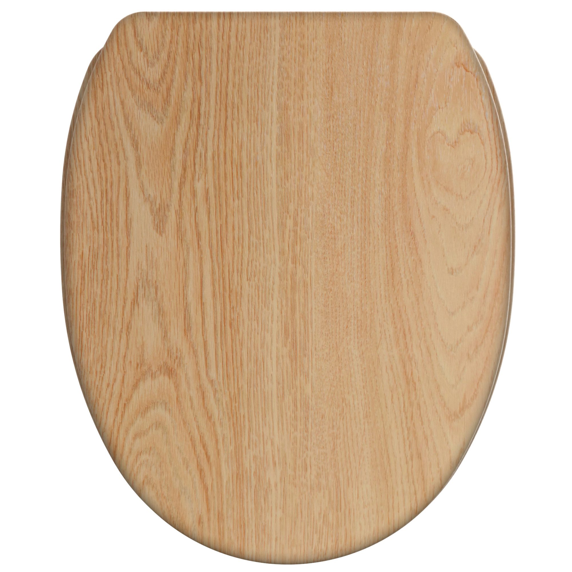 Sanilo WC-Sitz Holz mit Absenkautomatik & Quick Release, Premium Toilettendeckel, abnehmbar, leichte Montage von oben