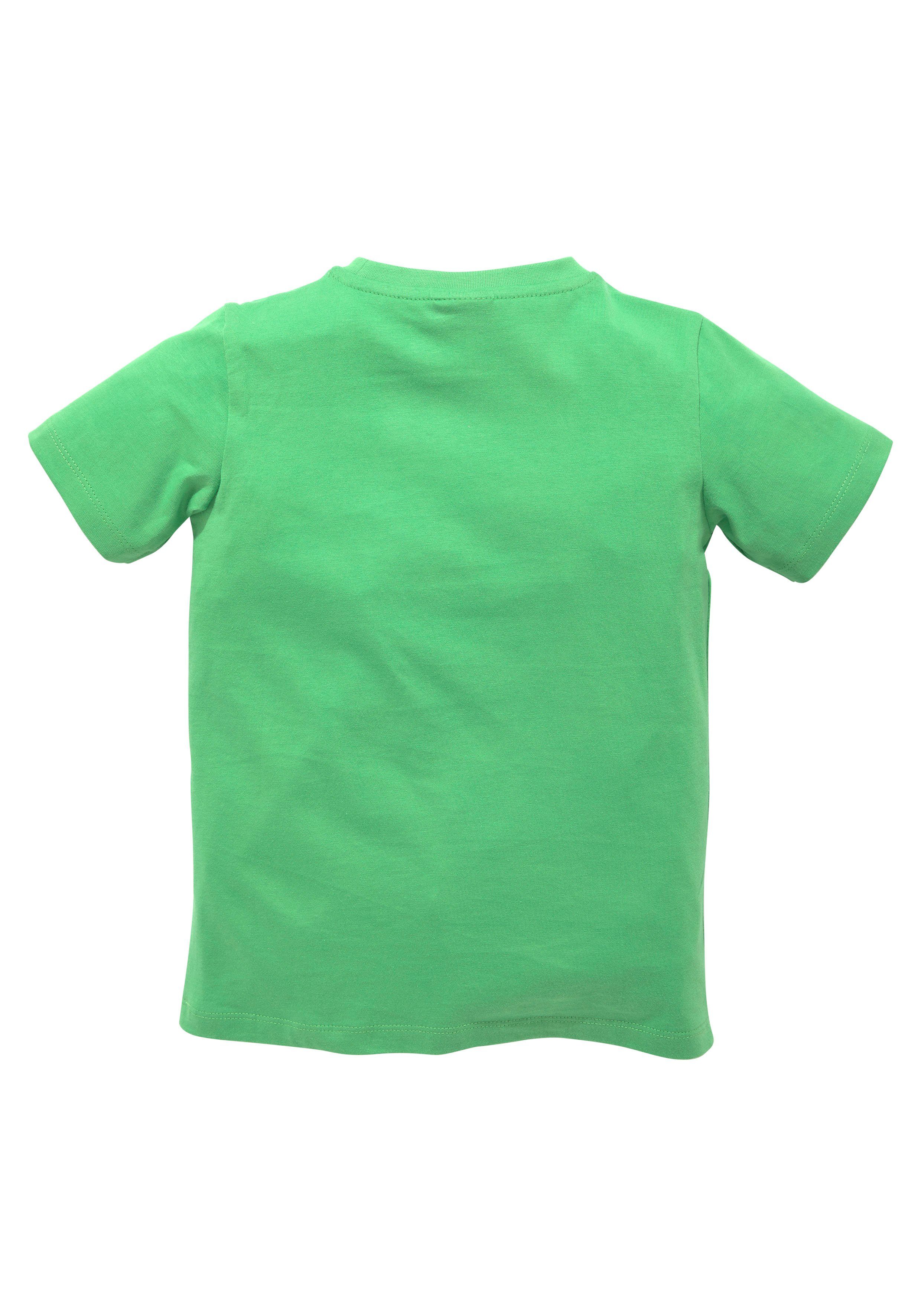 KIDSWORLD T-Shirt Feuerwehr-Druck: PLATZ DA Kurzarm, basic geschnitten, mit coolen Statements