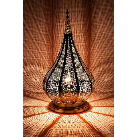 Marrakesch Orient & Mediterran Interior Stehlampe Orientalische Tischlampe Lampe Kais E14 Tischlampe aus Metall
