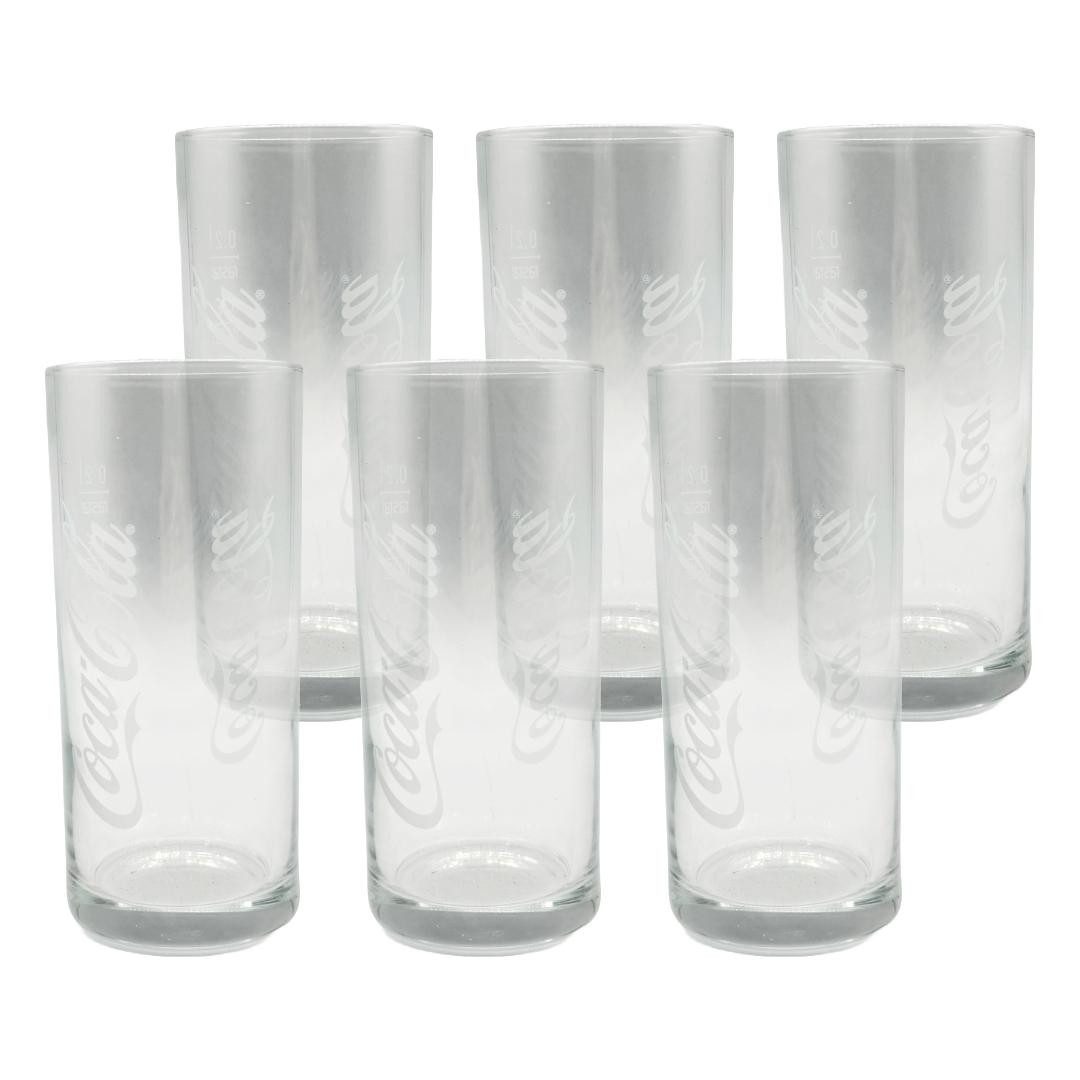 Mixcompany Gläser-Set Original Coca-Cola Gläser 0,2l geeicht – 6er Set Trinkgläser, So