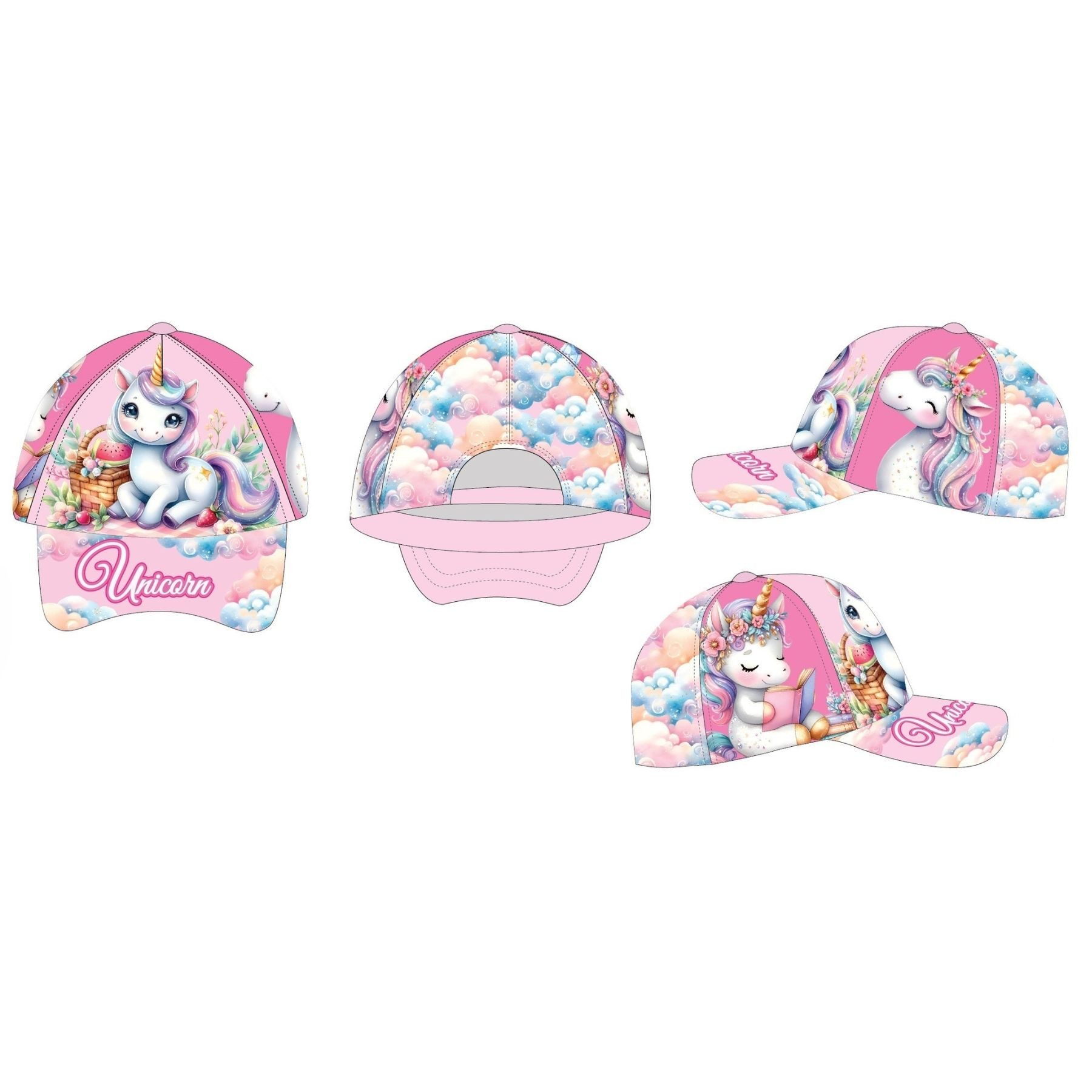 unicorn Baseball Cap Traumhafte Kappe für Mädchen & Jungen