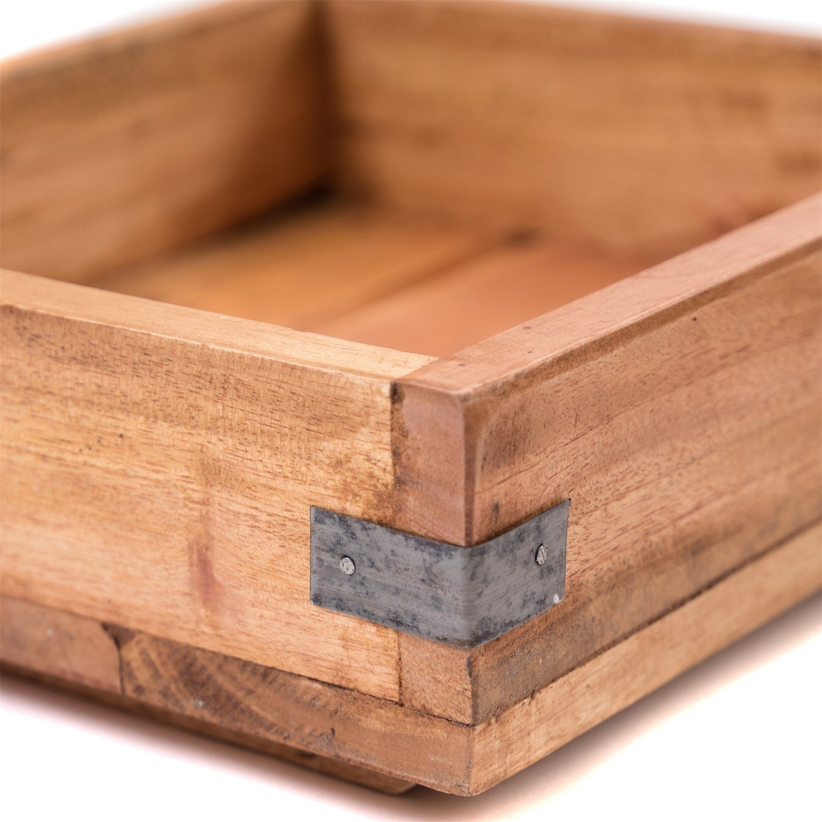 DESIGN DELIGHTS Aufbewahrungsbox AUFBEWAHRUNGSKISTE "TRAYS", 2-teilig, Altholz massiv, Organizer