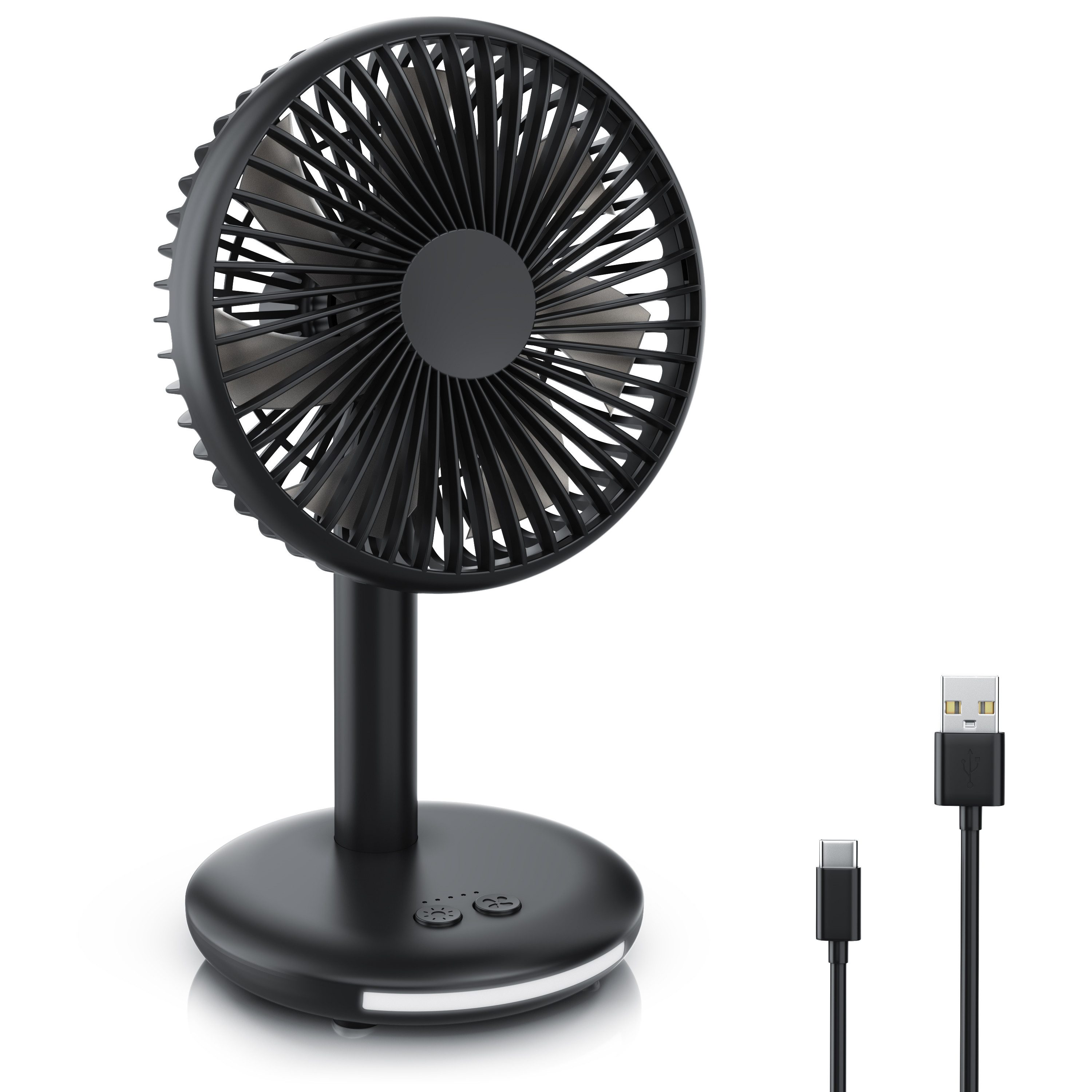 CSL Akku-Ventilator Tischventilator, USB Mini Desk Fan, Schreibtischventila günstig online kaufen