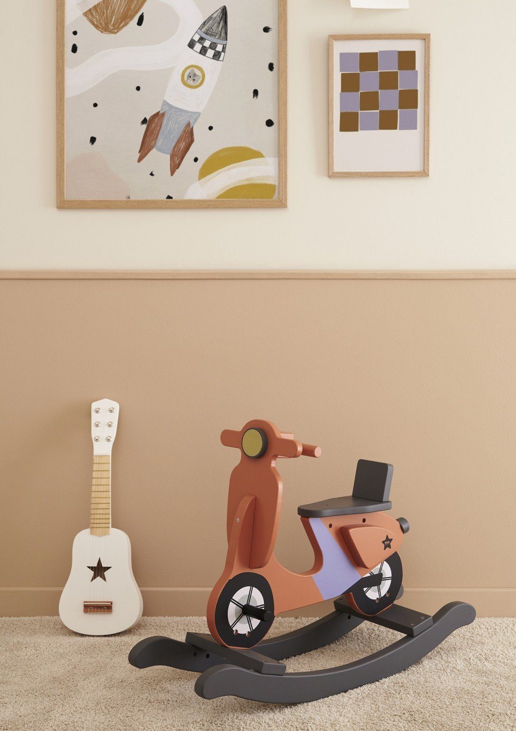 Kids Concept Schaukeltier Schaukel-Scooter rot