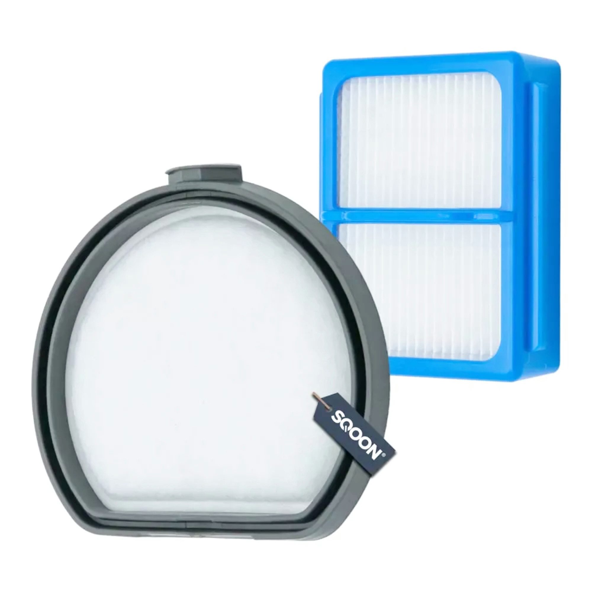 SQOON Motorschutzfilter Filtersatz passend für AEG QX9 Serie - ASKQX9, Zubehör für passend für das Original: ASKQX9, 9009230922 QX9-1 Serie, Filtersatz passend für AEG QX9 Serie - ASKQX9