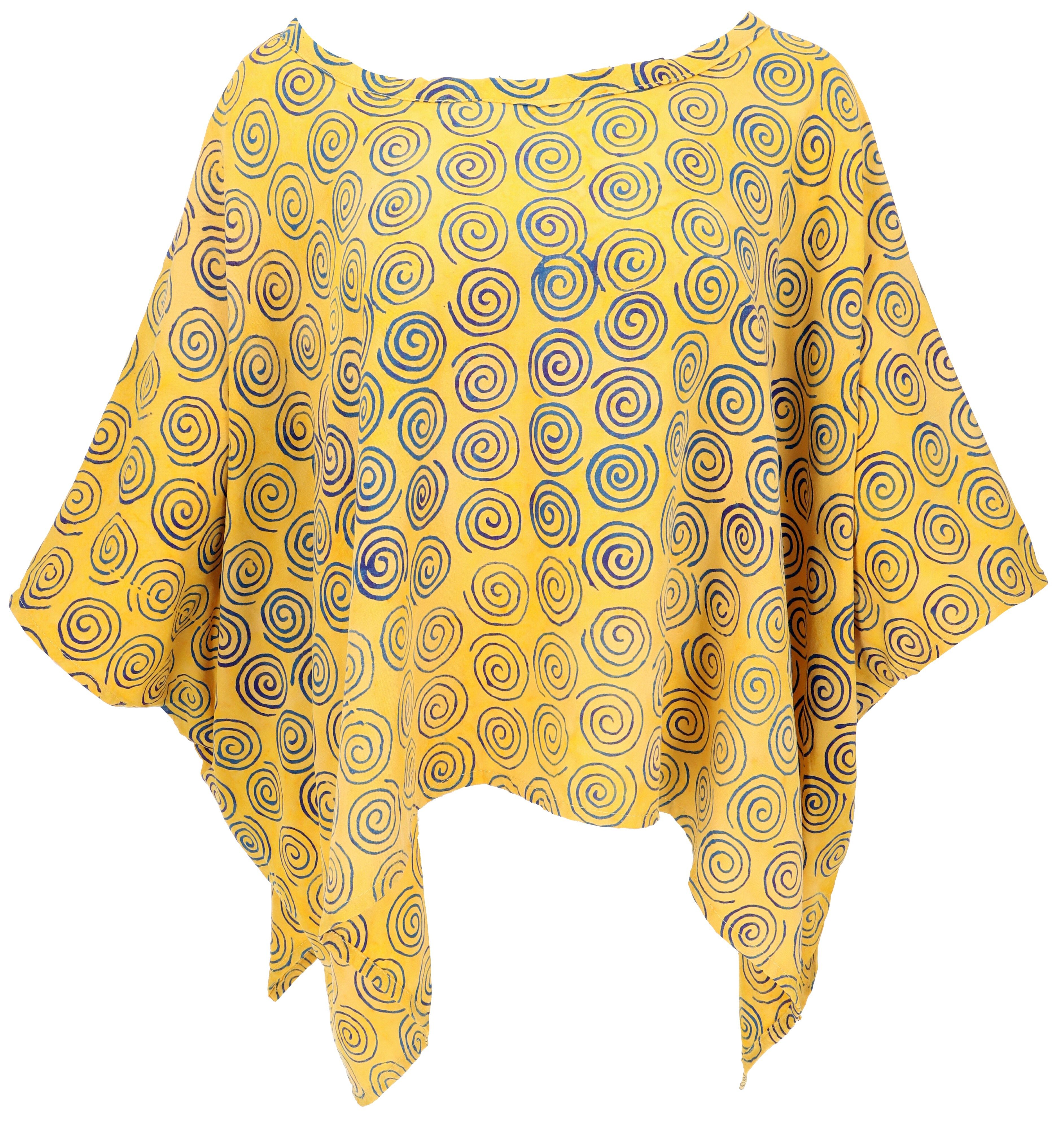 Guru-Shop Longbluse Weites Boho plus size Blusentop mit.. alternative Bekle günstig online kaufen