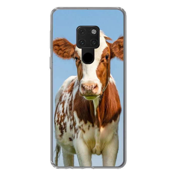 MuchoWow Handyhülle Kühe - Himmel - Tiere - Bauernhof - Porträt Phone Case Handyhülle Huawei Mate 20 Silikon Schutzhülle