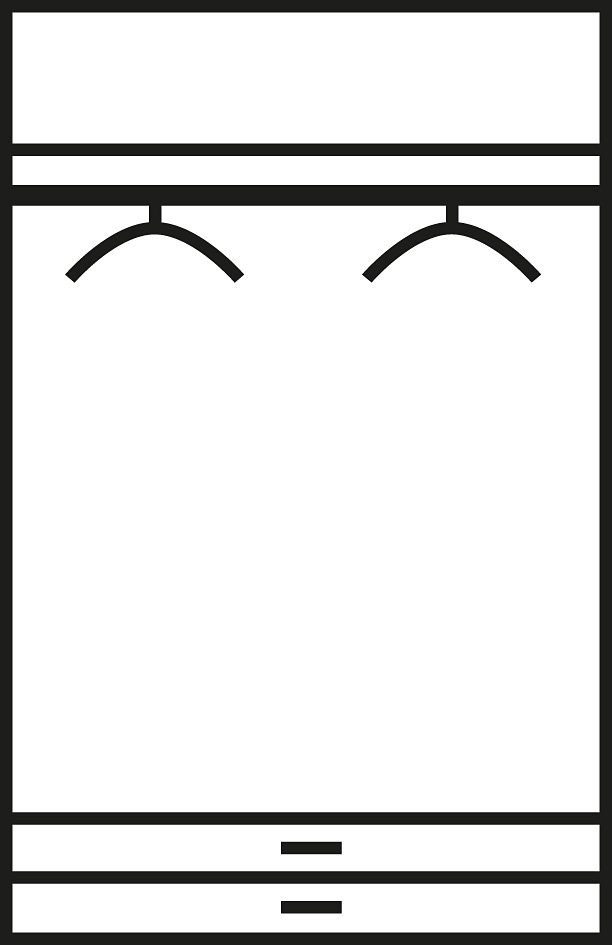 Schubkästen und rauch mit Noosa Spiegel Kleiderschrank weiß/graumetallic