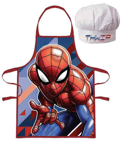Kids Euroswan Lernspielzeug Spiderman Kochset Schürze Mütze Spider-Man Chefkoch
