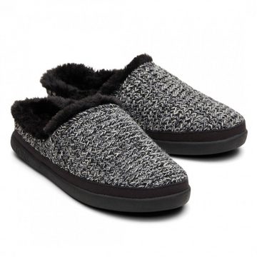 TOMS Black Multi Cozy Slipper, vegane Hausschuhe Hausschuh