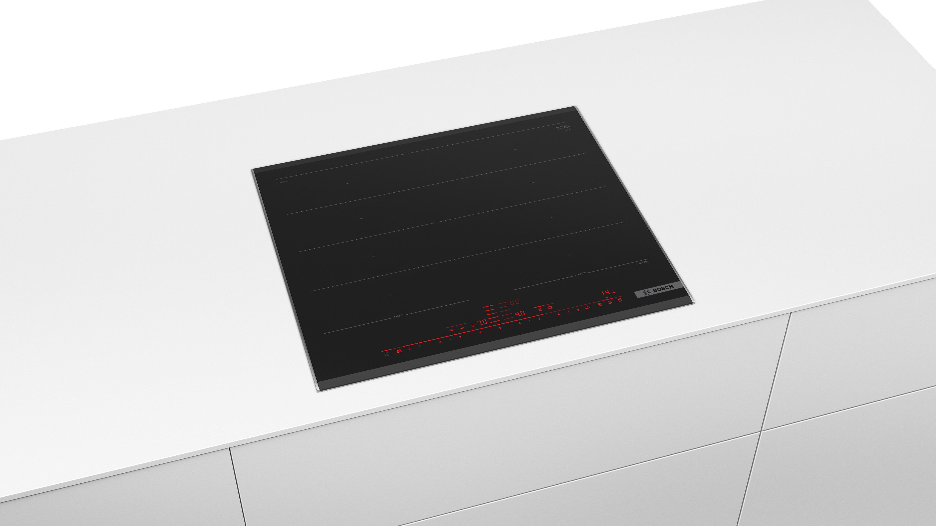 BOSCH Induktions-Kochfeld Serie 8 PXY675DC1E, Beliebiges Platzieren des Kochgeschirrs dank Flex Induction-Kochstelle – Bild 2 von 5