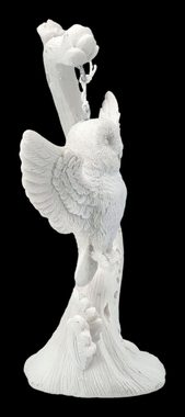 Figuren Shop GmbH Tierfigur Eulen Figur weiß - Flight - Dekofigur Dekoration Tiere Tierfigur