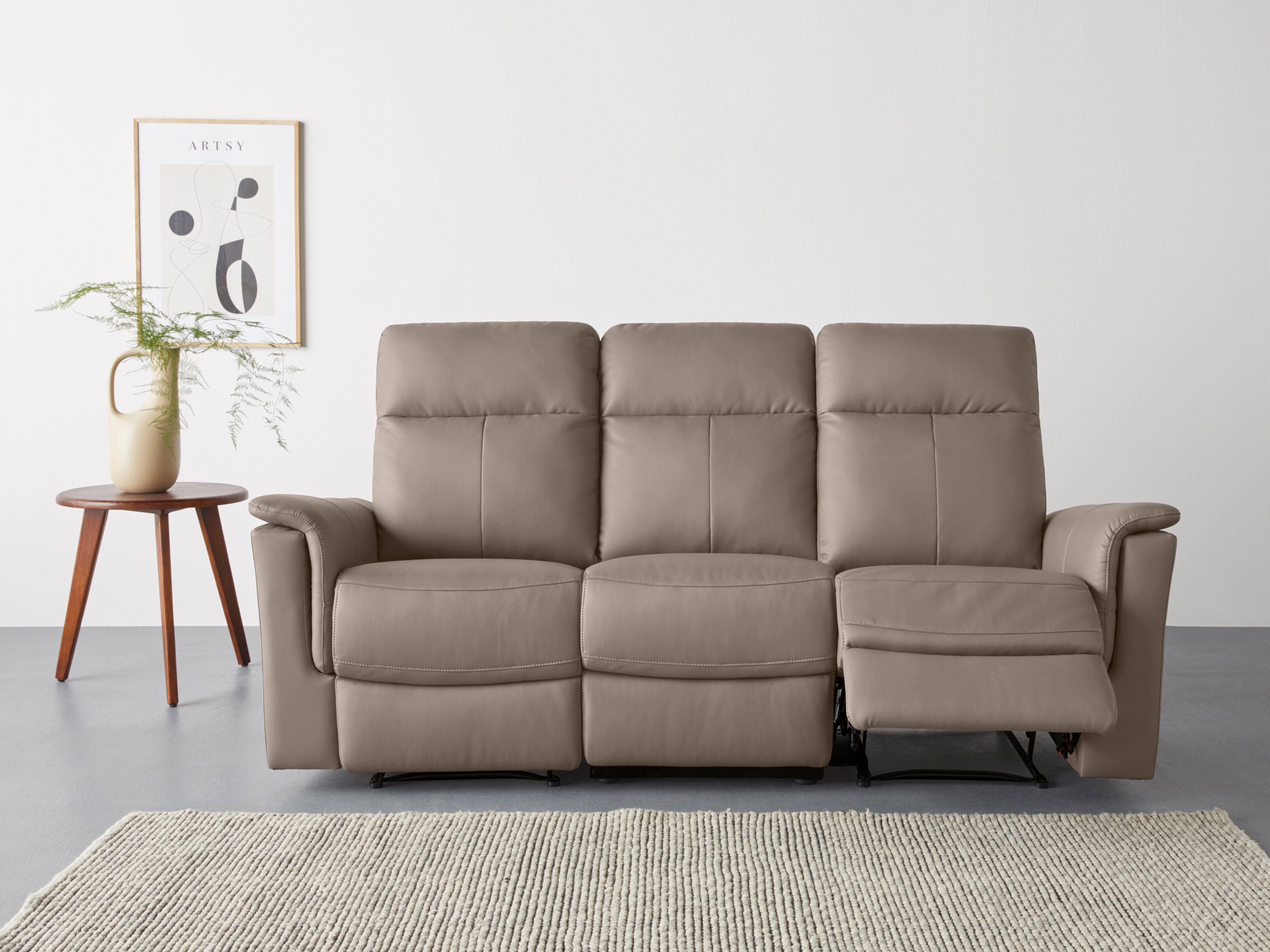 Home affaire 3-Sitzer Southbrook, mit manueller und elektrischer Relaxfunktion