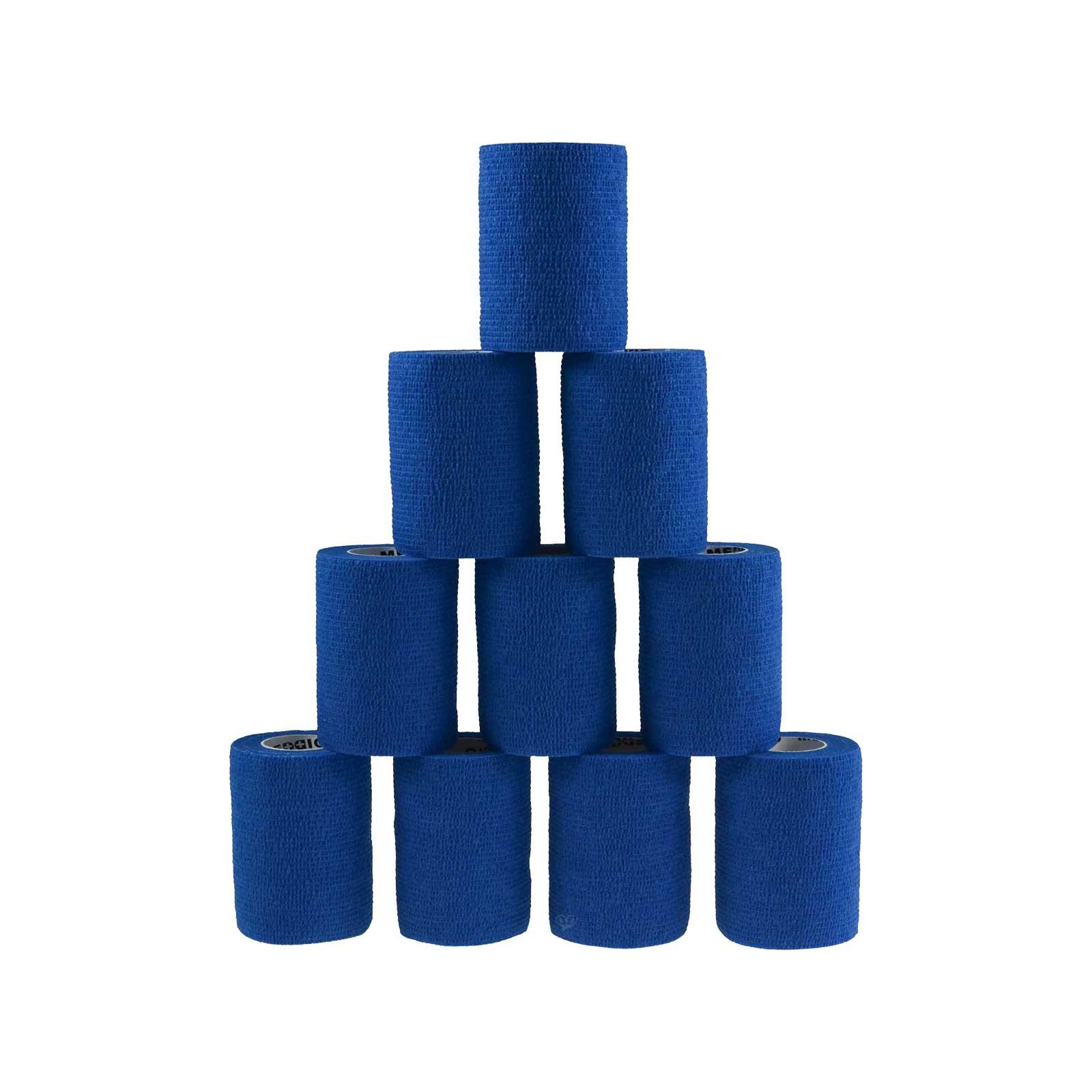 meDDio Pferdebandage 12 Haftbandagen Größe+Farbe wählbar, blue