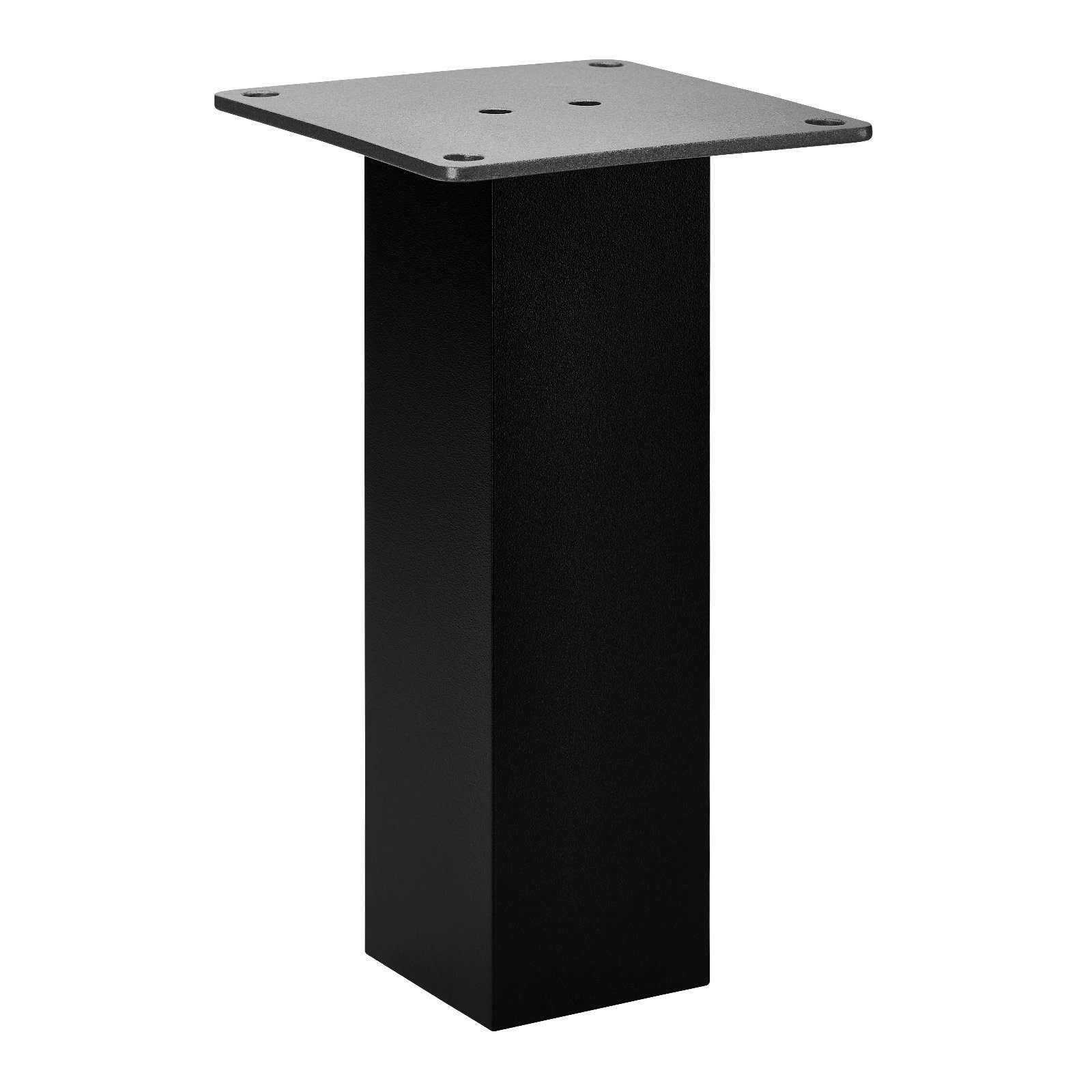 SO-TECH® Tischaufsatz Barkonsole OLBIA eckig 50 x 50 mm, Aluminium, (1-St), 50 x 50 x 170 mm gerade schwarz
