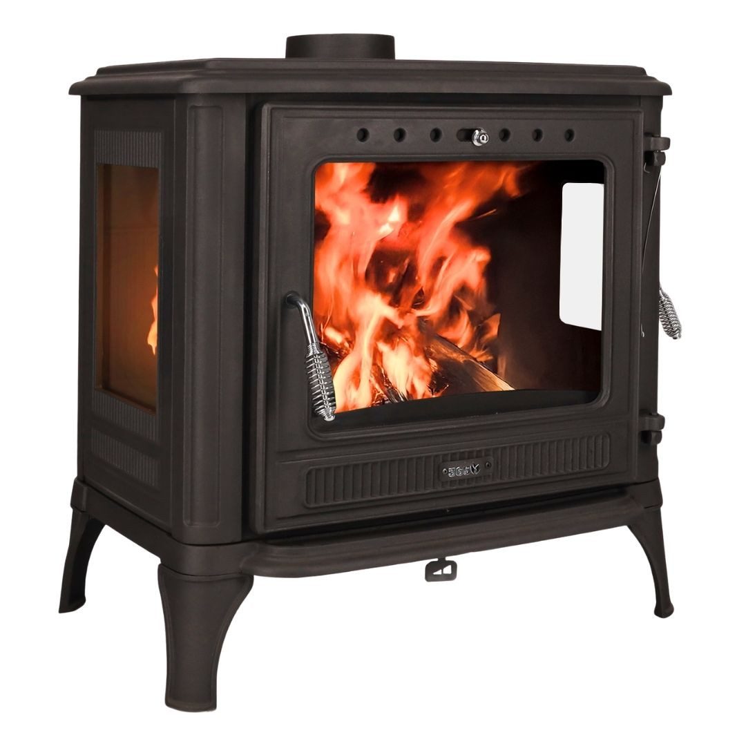 365 Kaminofen 365® Ferrox 75 Panorama Plus 10,5 kW Gusseisen A+, 10,5 kW