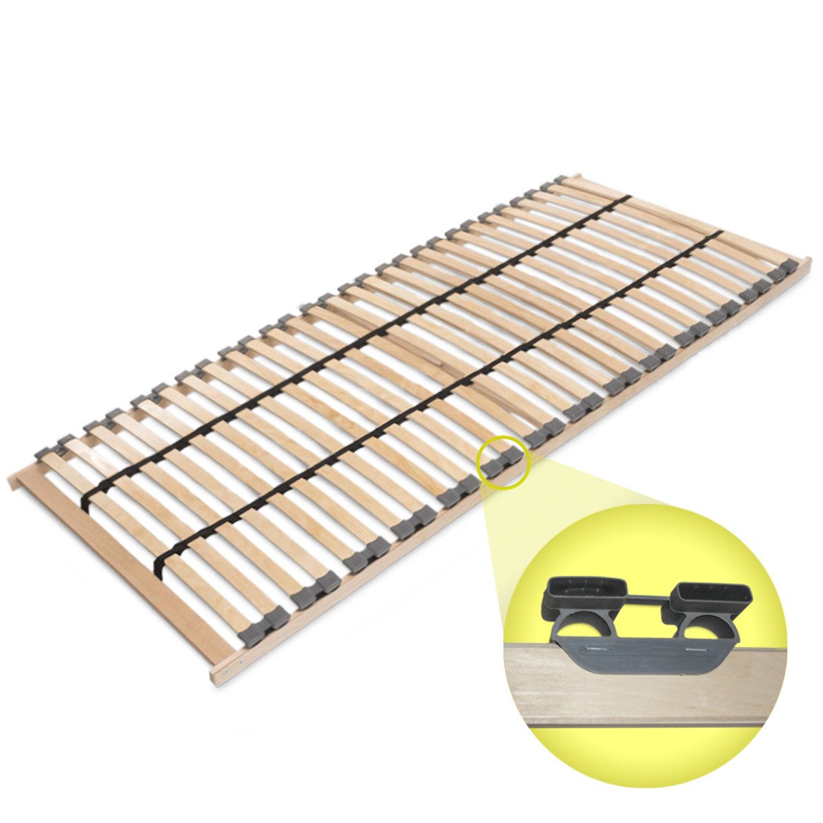 Lattenrost Lattenroste 80 / 90 x 200 cm aus Birkenholz Lattenrahmen Rollros günstig online kaufen