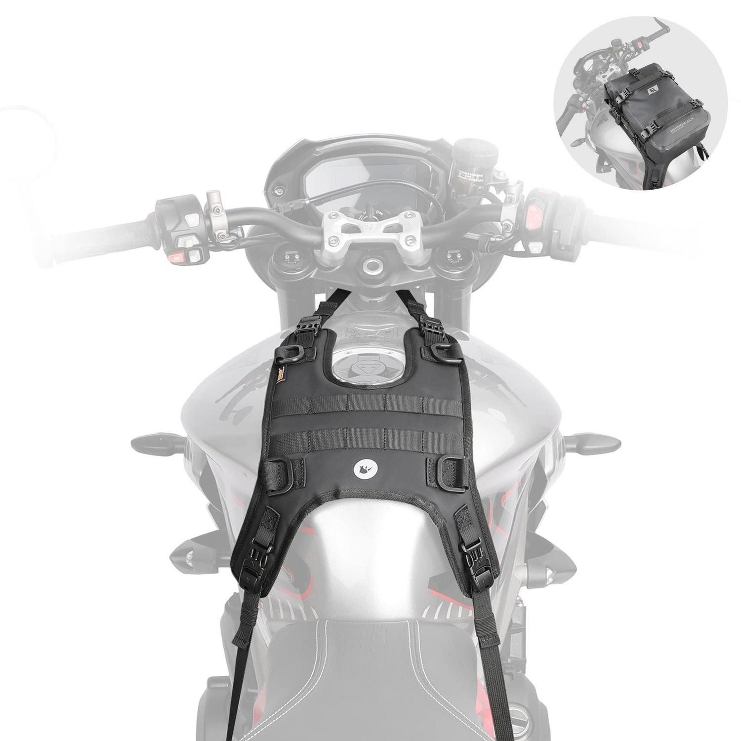 LuxusKollektion Satteltasche Trägersystem Motorrad Tanktasche Tankrucksack Tank Base( a)