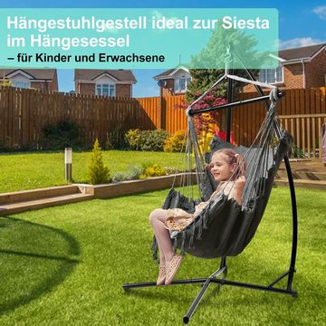 Bettizia Hängestuhl Hängesesselgestell Hängestuhlgestell bis 150kg 215cm Metall Terrasse