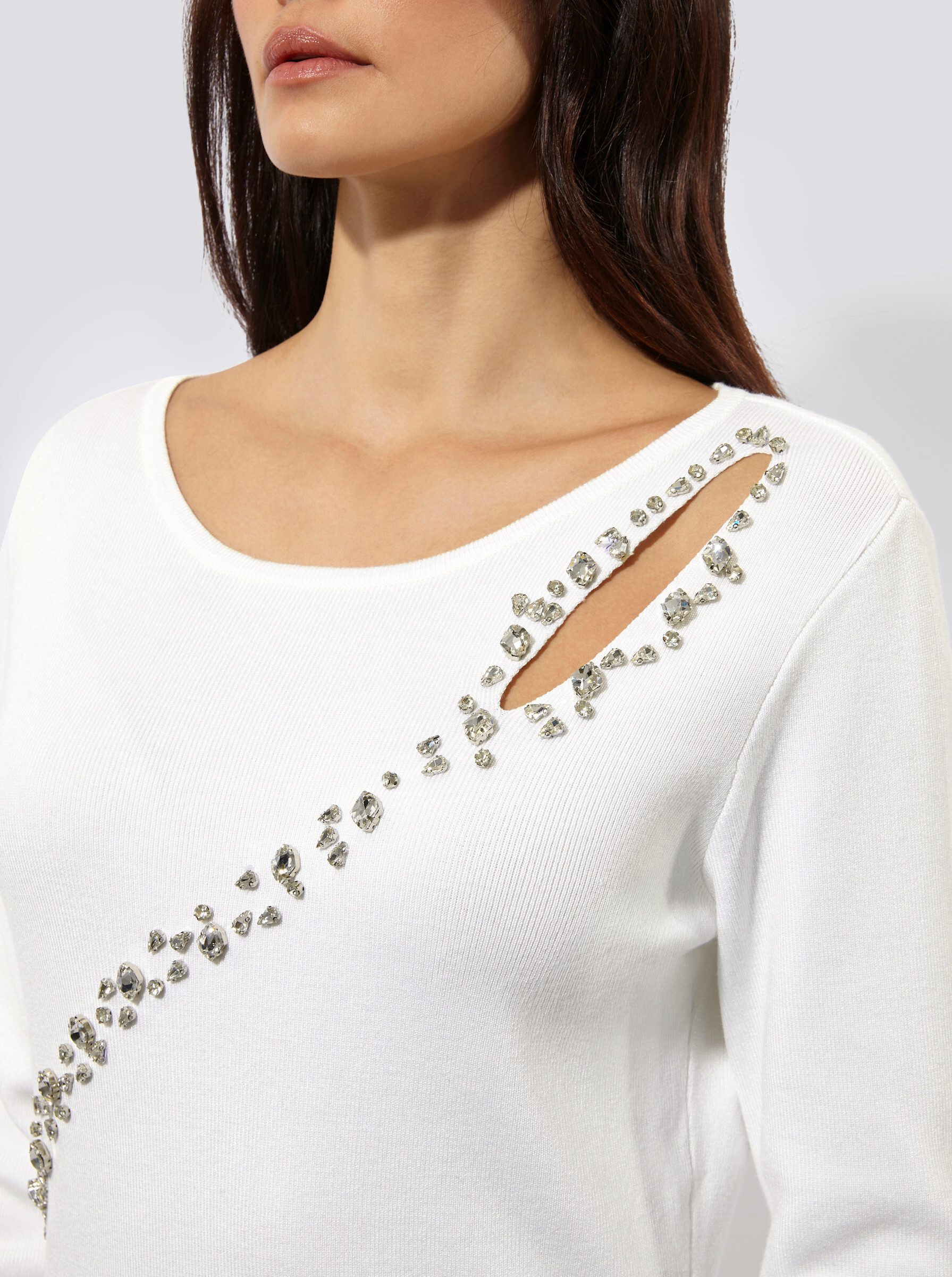 creation L Strickpullover Pullover Langarm Jersey