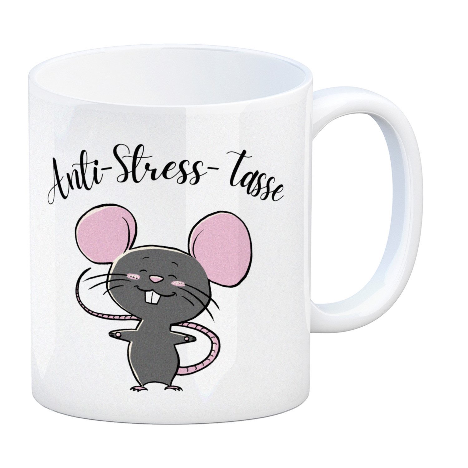 speecheese Tasse Anti-Stress Maus Kaffeebecher mit Spruch
