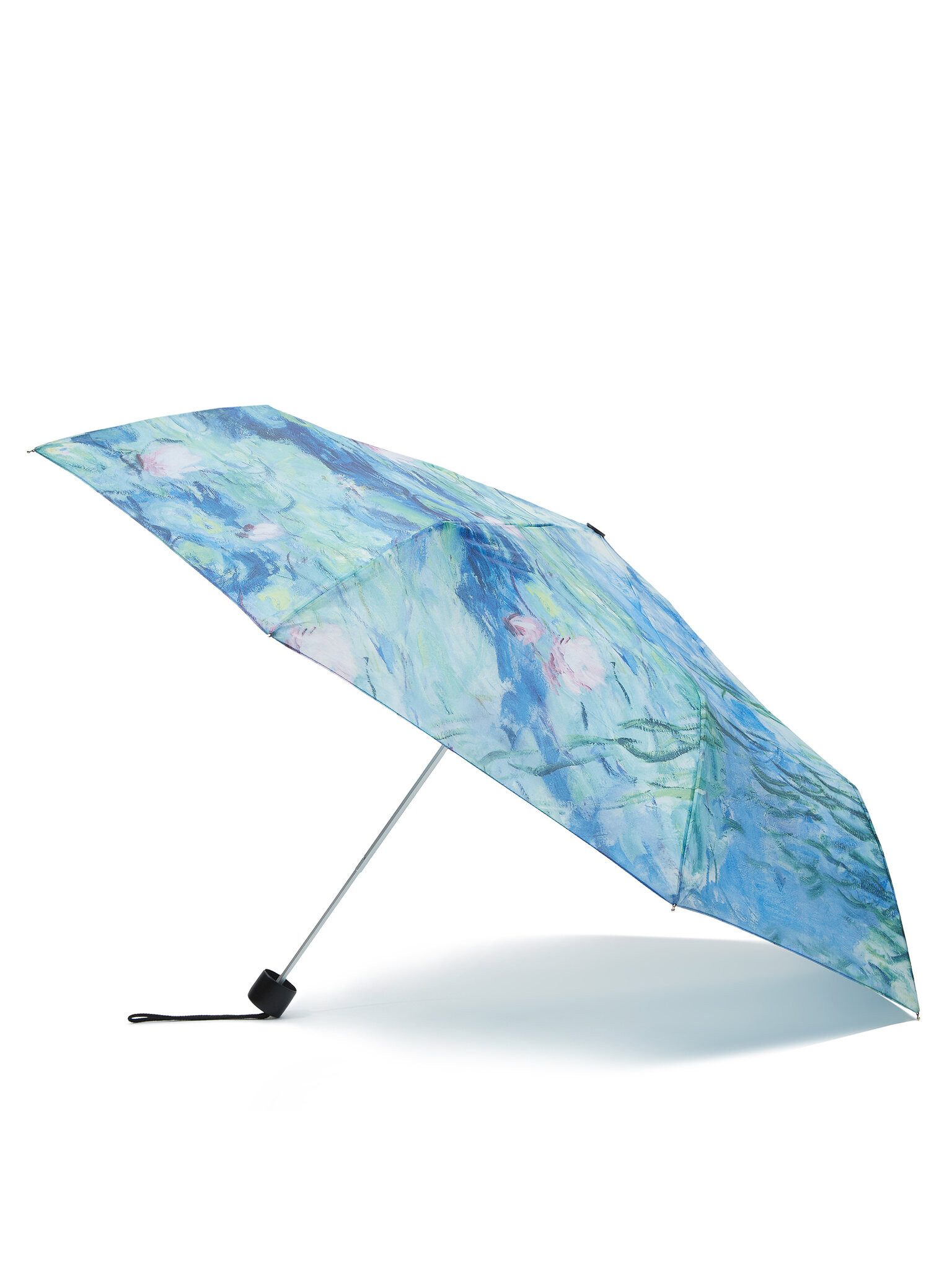 HAPPY RAIN Stockregenschirm Regenschirm Alu Light Monet 73933 Wasserlilien