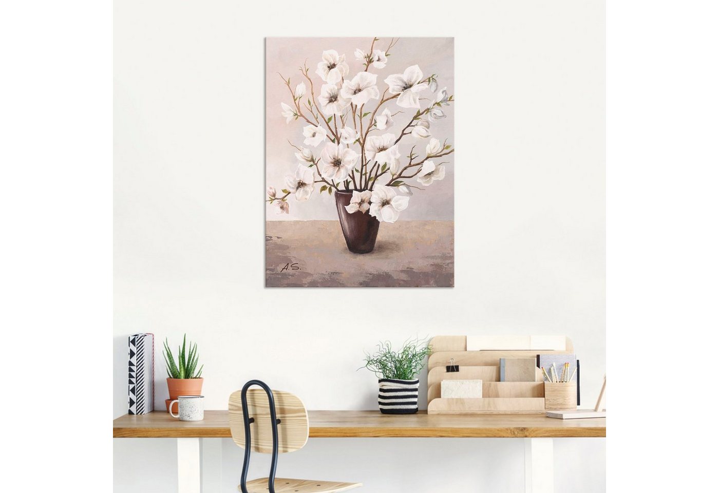 Artland Wandbild »Magnolien«, Blumen (1 Stück), in vielen Größen & Produktarten - Alubild / Outdoorbild für den Außenbereich, Leinwandbild, Poster, Wandaufkleber / Wandtattoo auch für Badezimmer geeignet-kaufen