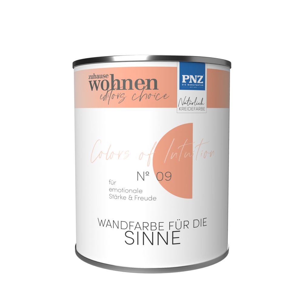PNZ - Die Manufaktur Wandfarbe COLORS OF INTUITION, reine Silikatfarbe, hochdecken, große Farbtiefe