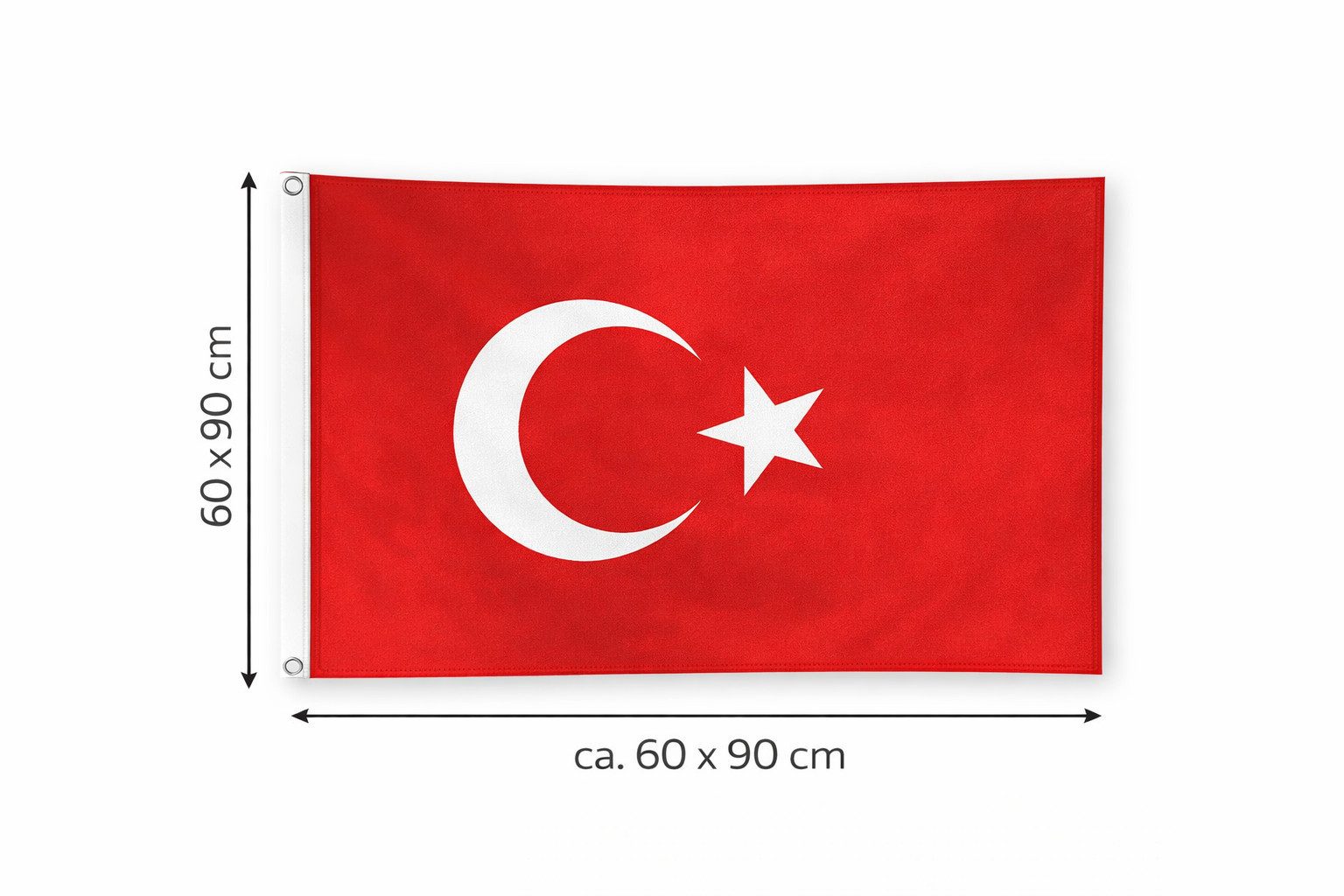 kochmaster Flagge Kochmaster Türkei Flagge 60x90 cm (1-St)