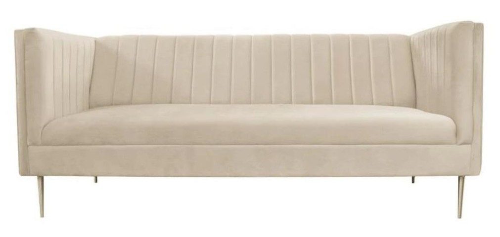 Xlmoebel Chesterfield-Sofa Luxus Grünes Dreisitzer Sofa aus Samt für Hotel und Wohnzimmer, 1 Teile, Made in Europa