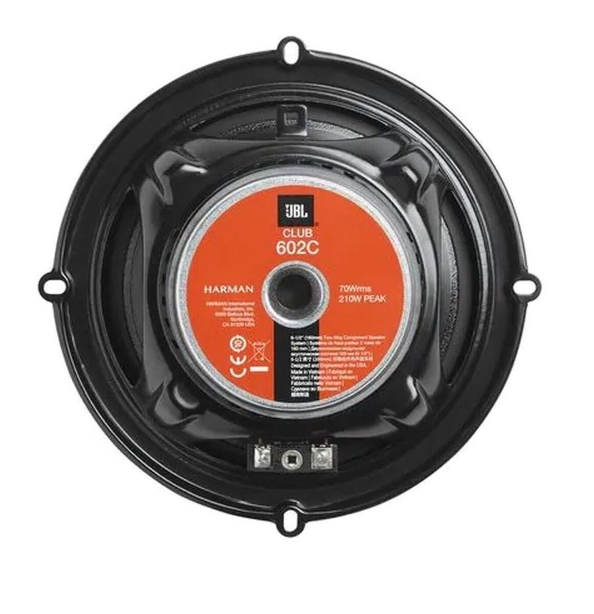 JBL Club 602C 2-Wege 16,5cm Lautsprechersystem Auto-Lautsprecher (70 W, 16 cm)