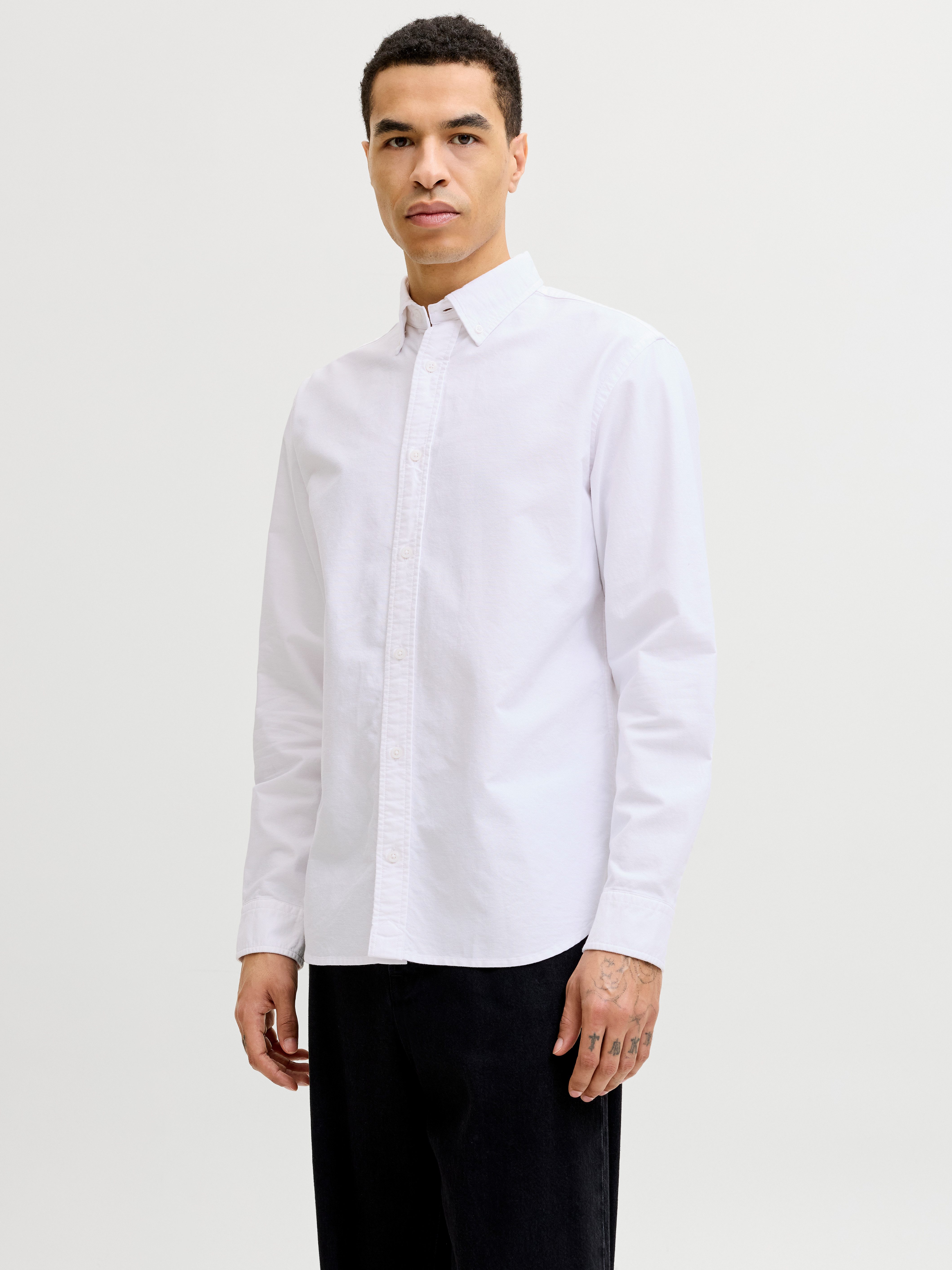 Langarmhemd JPRBLUHARVEY OXFORD L/S SHIRT SN