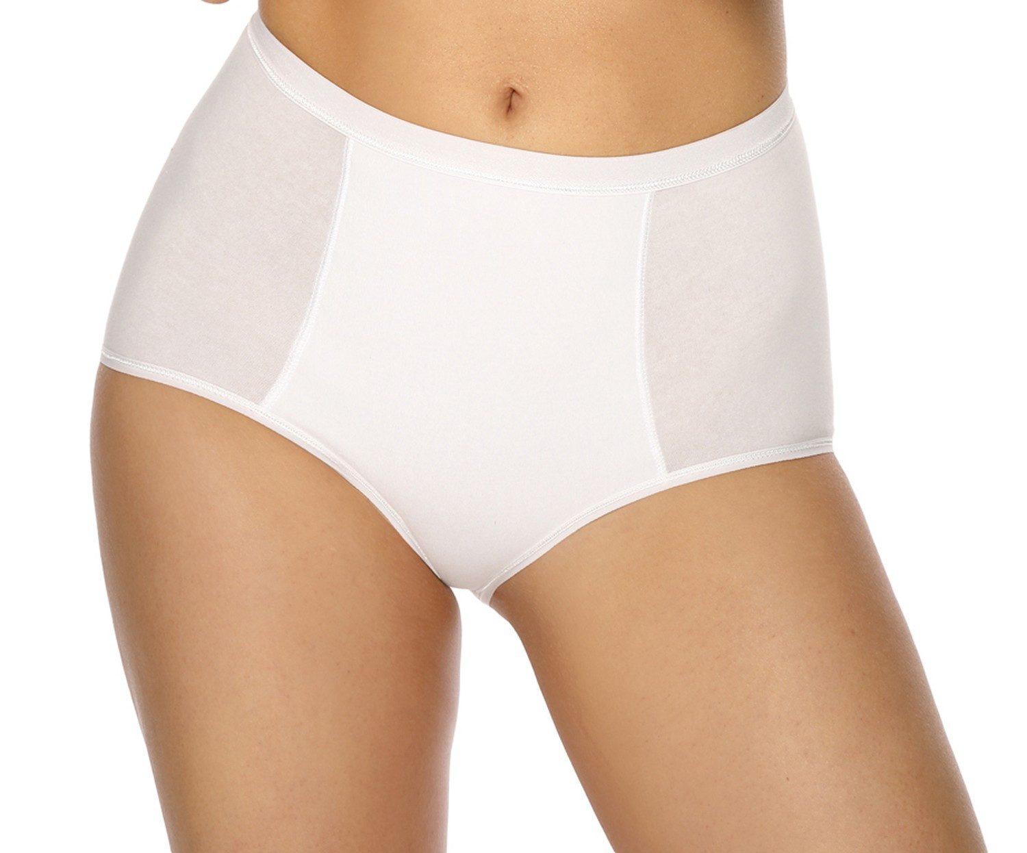 Viania Miederhose 147200 (1-St., 1) Miederslip flache Nähte elastisch formstabil Weiß