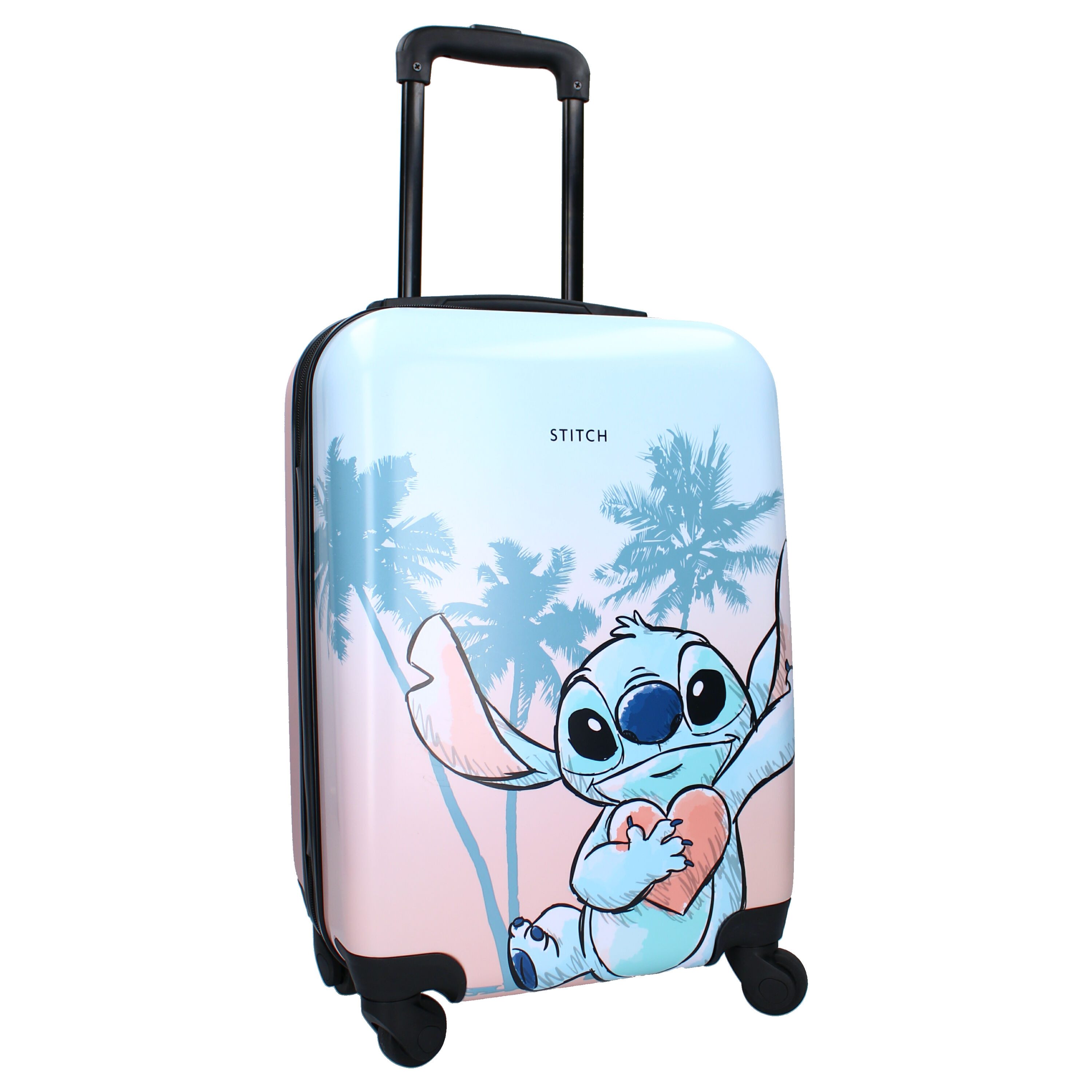 Disney Hartschalen-Trolley Disney Lilo und Stitch 2 tlg. Set Trolley Koffer plus Lunchbox, 4 Rollen