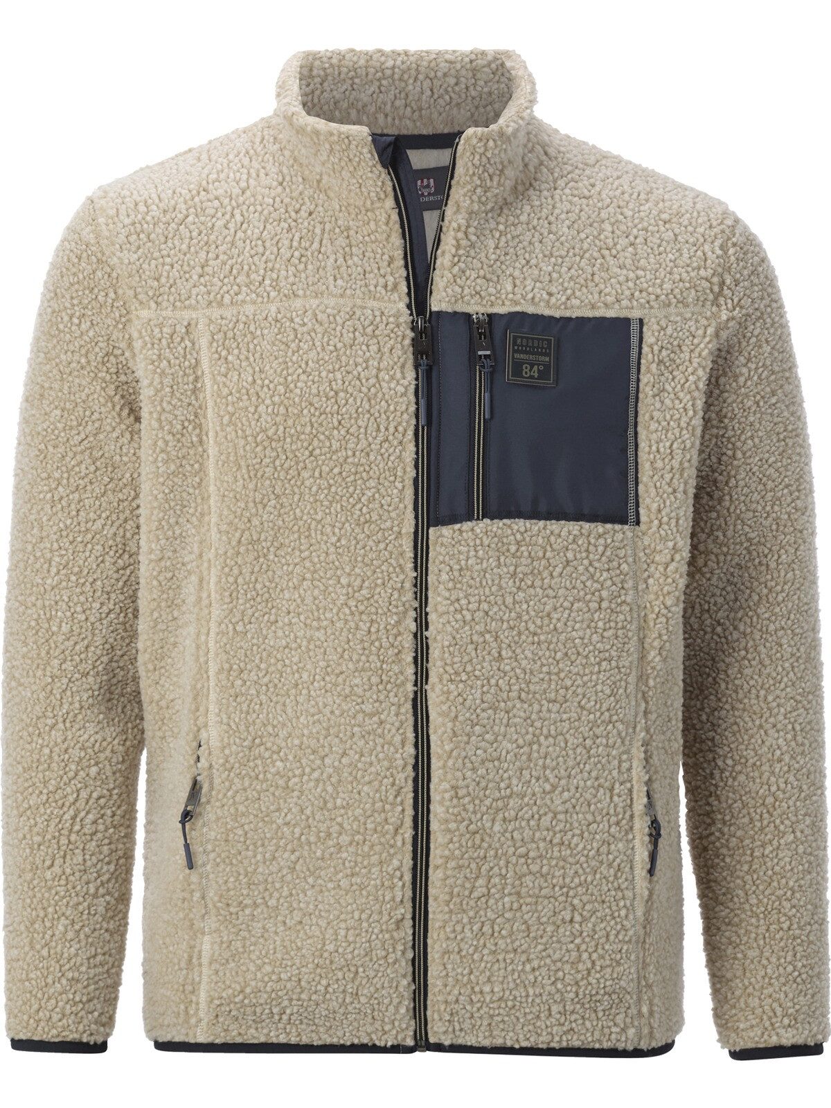 Jan Vanderstorm Sweatjacke HELSKOG in Lammfelloptik
