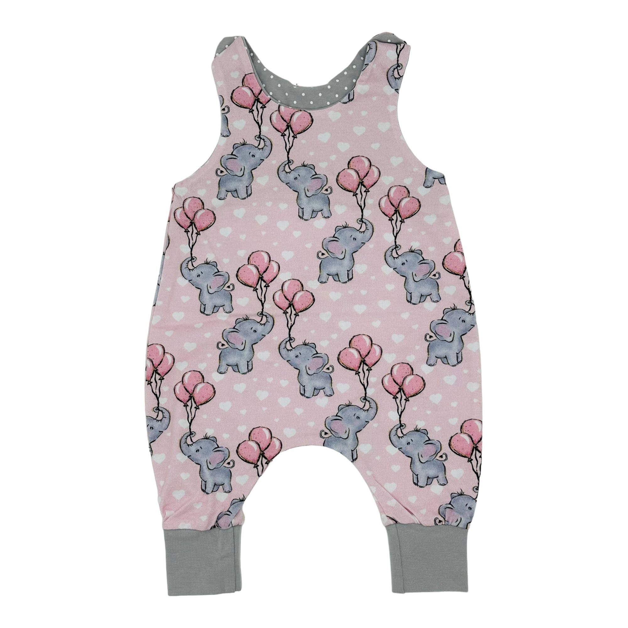 Land-Juwelen Strampler ELEFANT ROSA Strampler