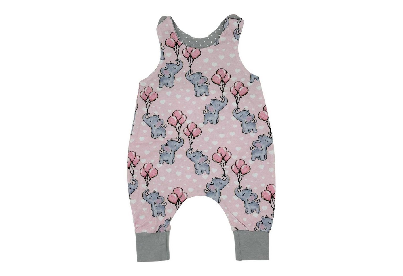 Land-Juwelen Strampler ELEFANT ROSA Strampler