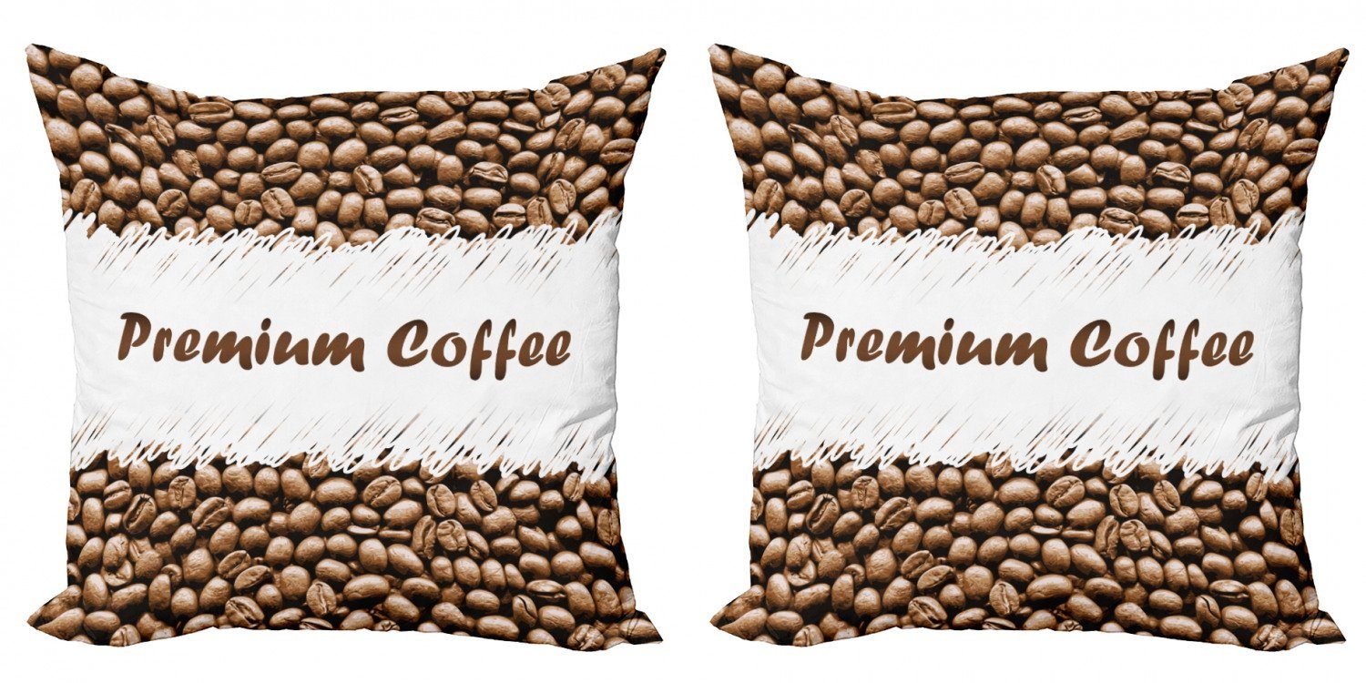 Kissenbezüge Modern Accent Doppelseitiger Digitaldruck, Abakuhaus (2 Stück), Kaffee Frische Arabica Premium-