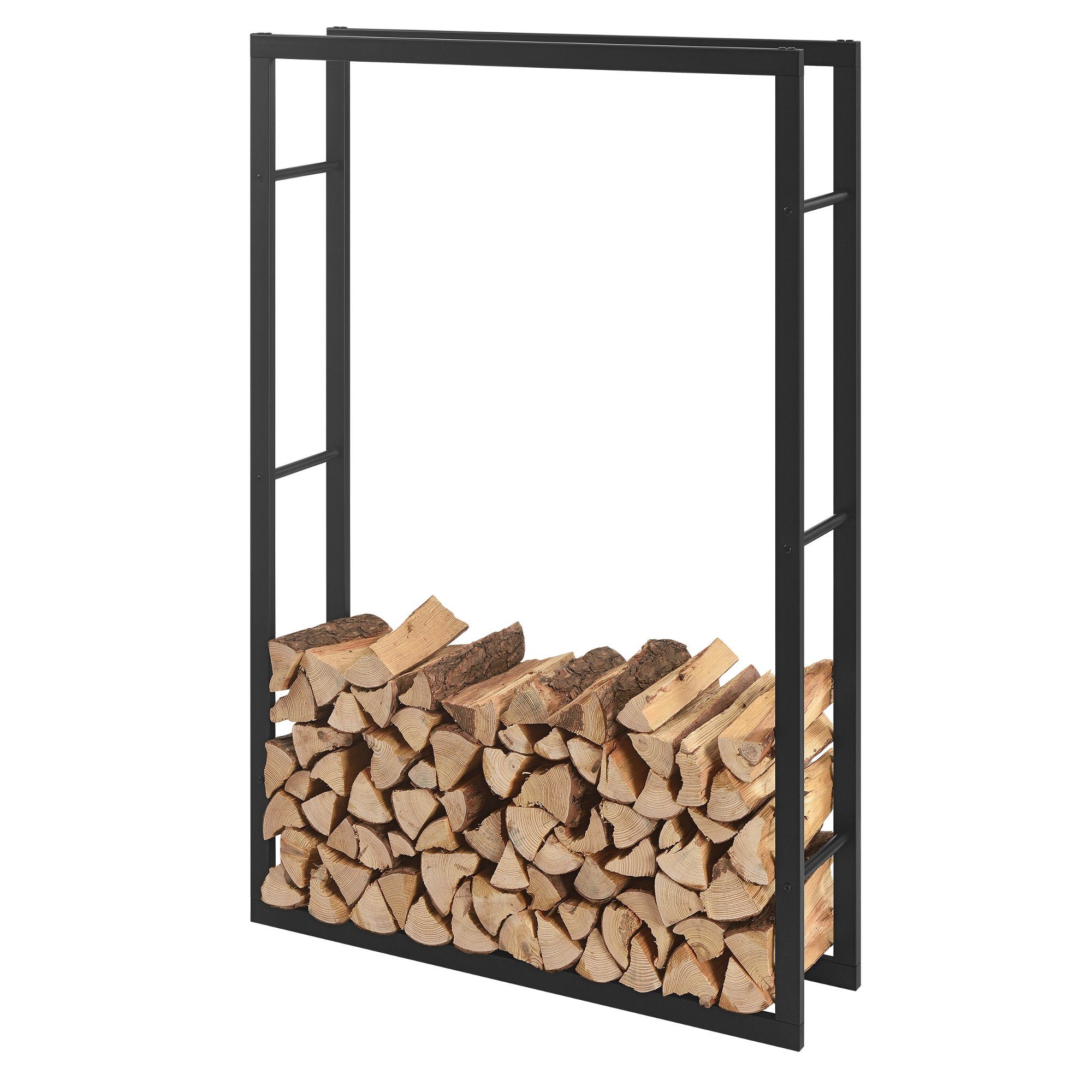 en.casa Kaminholzregal, BxTxH:100x25x150 cm, »Täby« Brennholzregal Metall 1 günstig online kaufen