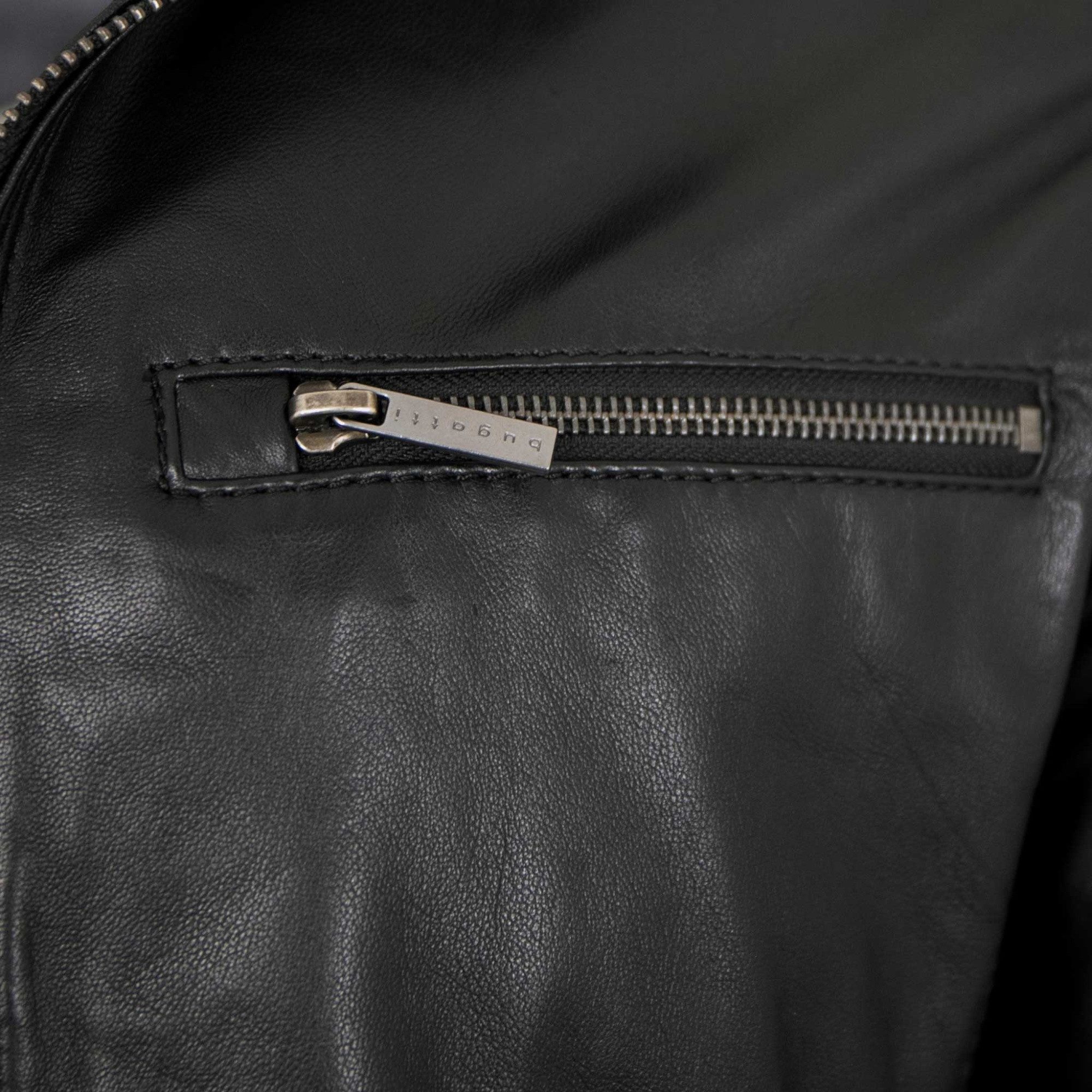 bugatti Lederjacke BGT-022/M Bugatti - Herren Lederjacke Lammnappa schwarz